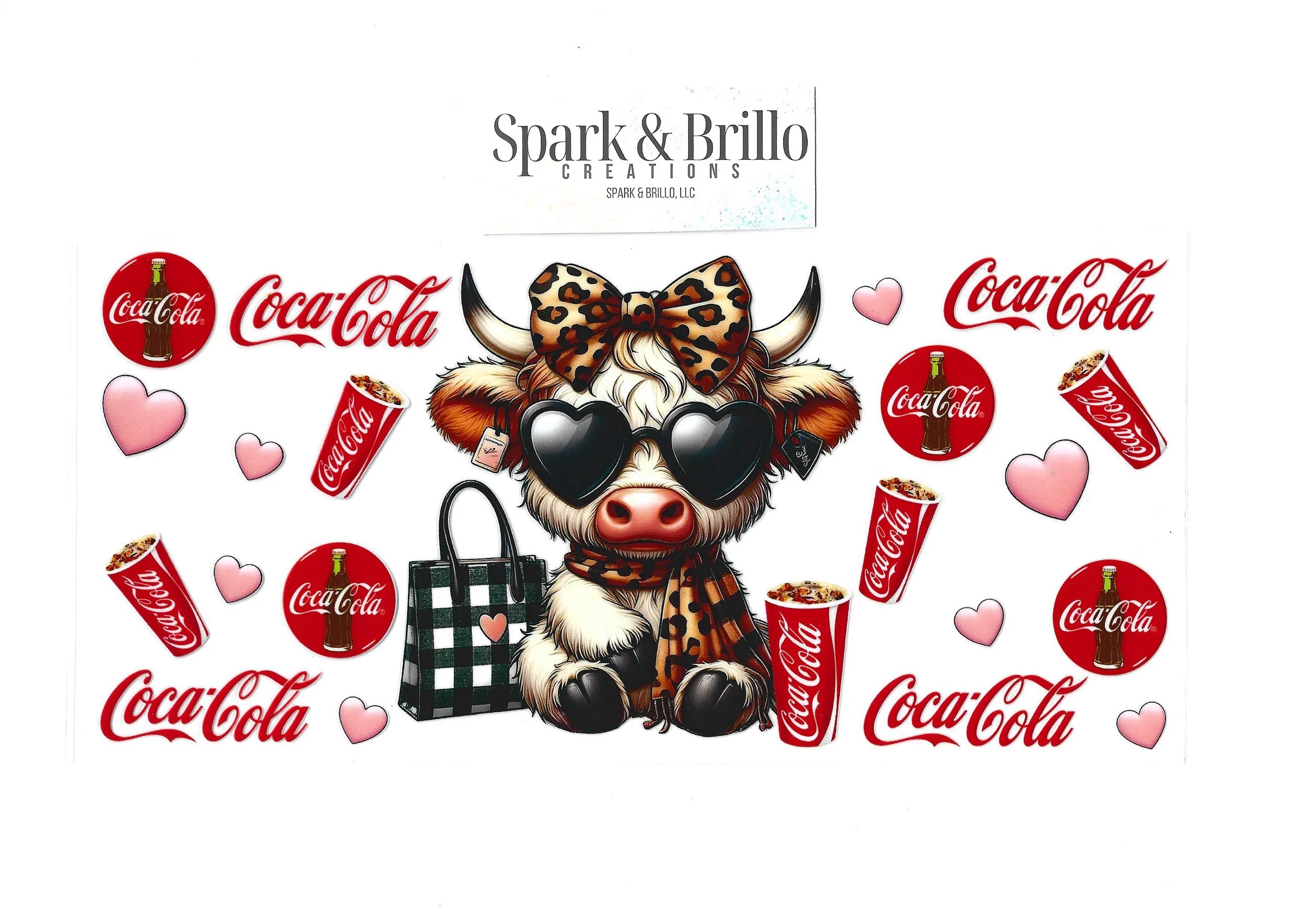 Highland Cows Sodas -  16 OZ  UV DTF Wraps