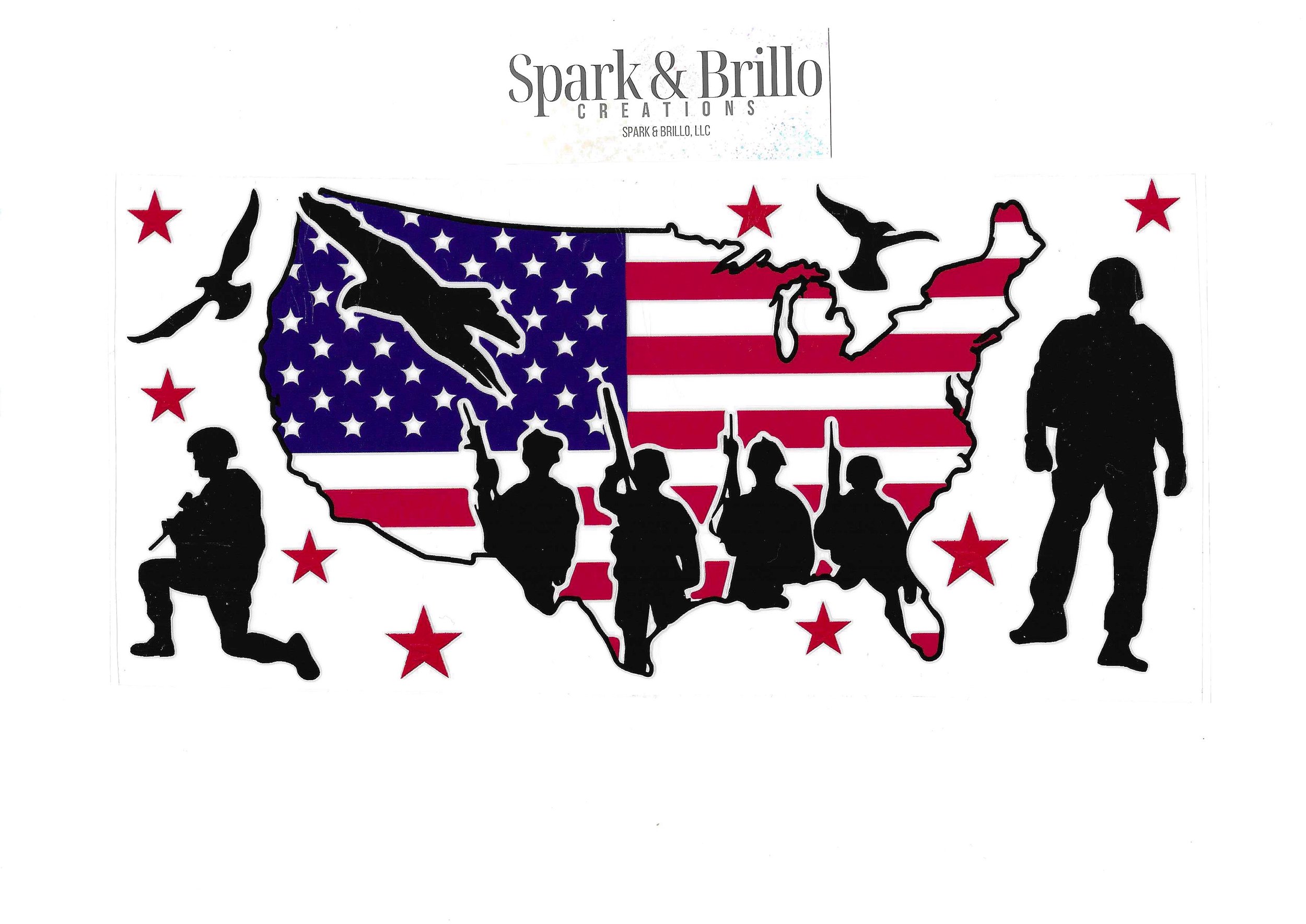 Military | Veterans -  16 OZ UV DTF Wraps