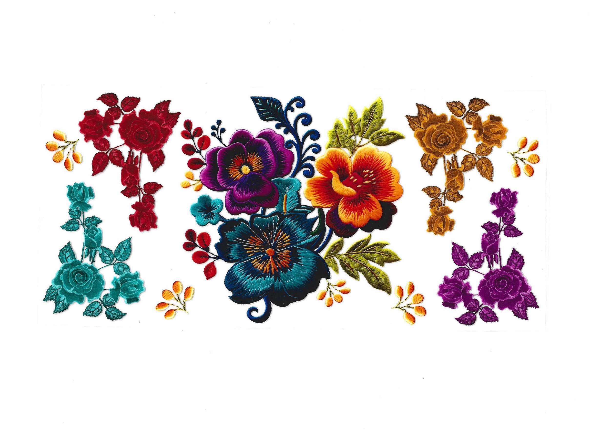 Flowers Stitch Pattern- 16 OZ Wraps