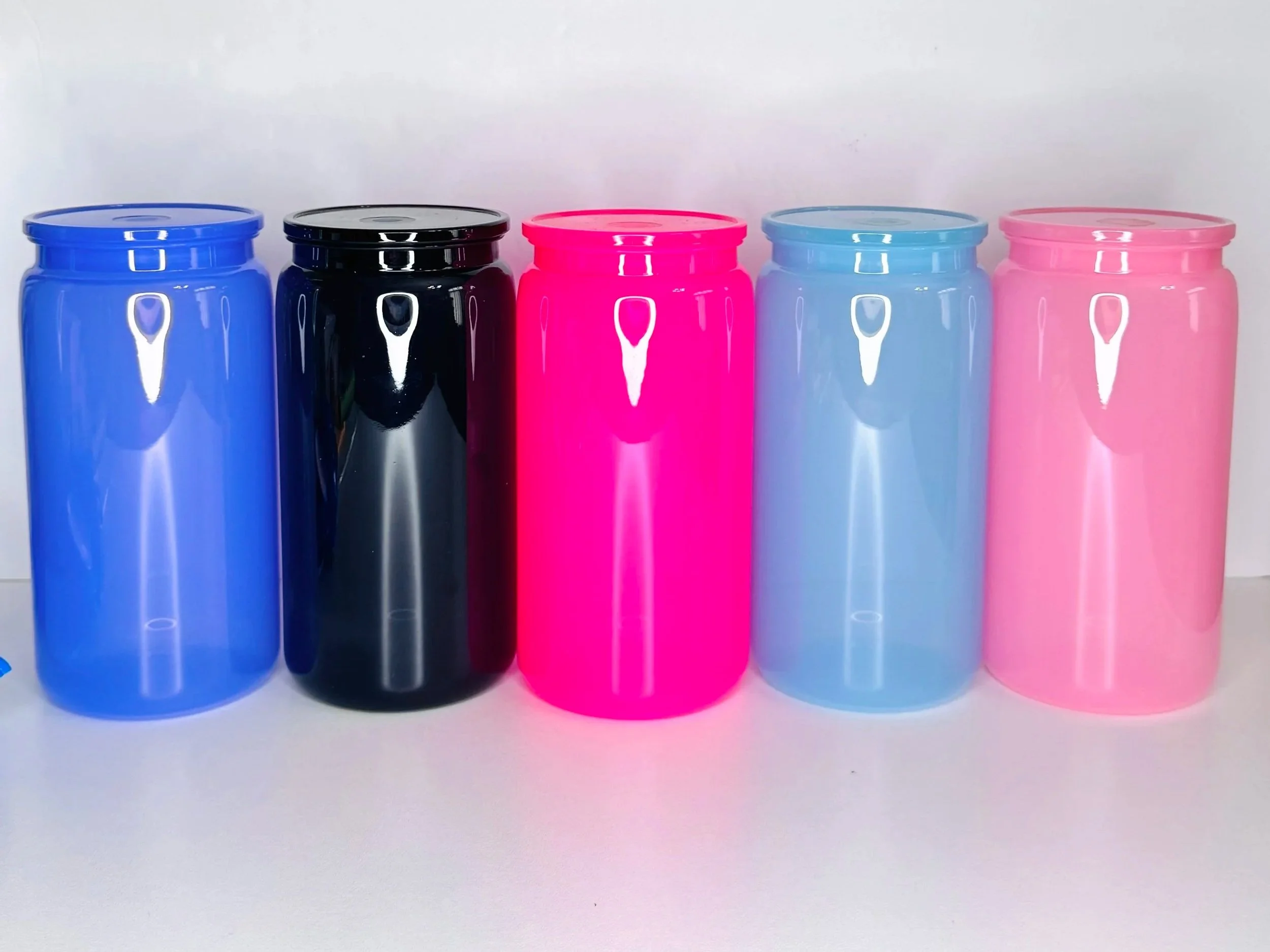 Custom 16 oz Acrylic Can Cup with Lid & Straw