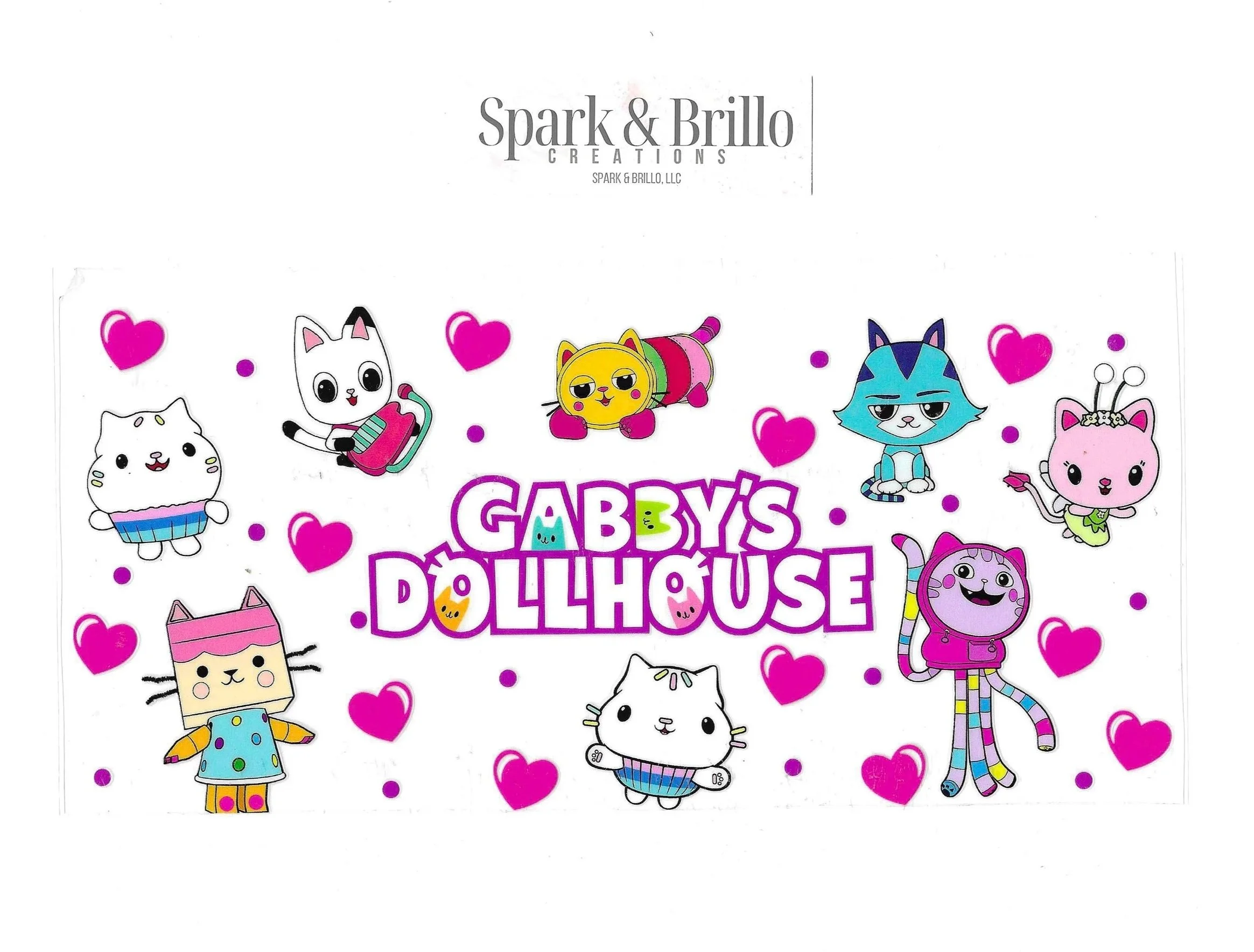Gaby's Dollhouse - 16 OZ UV DTF Cup Wraps
