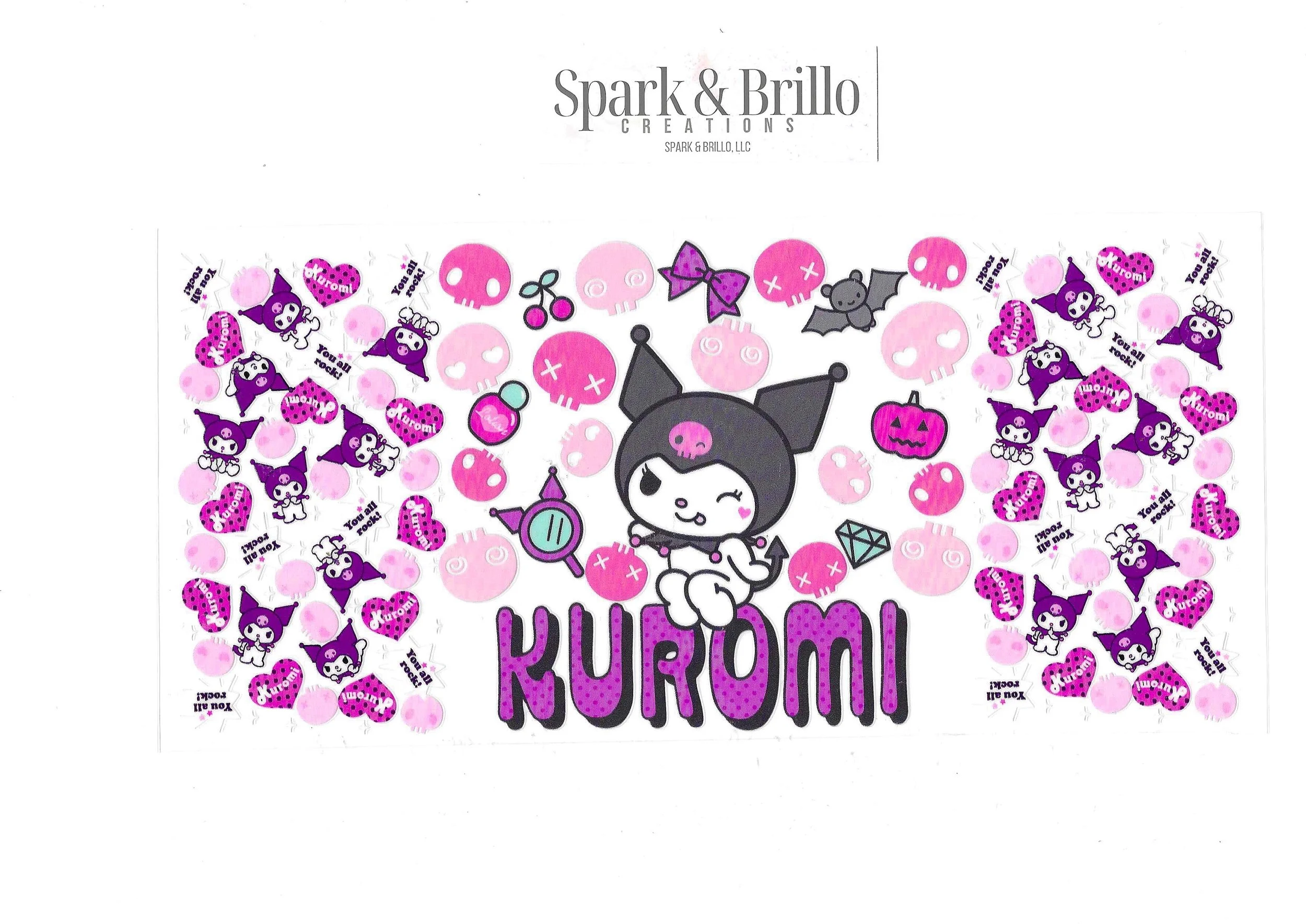 Kuromi -  16 OZ. UV DTF Transfers