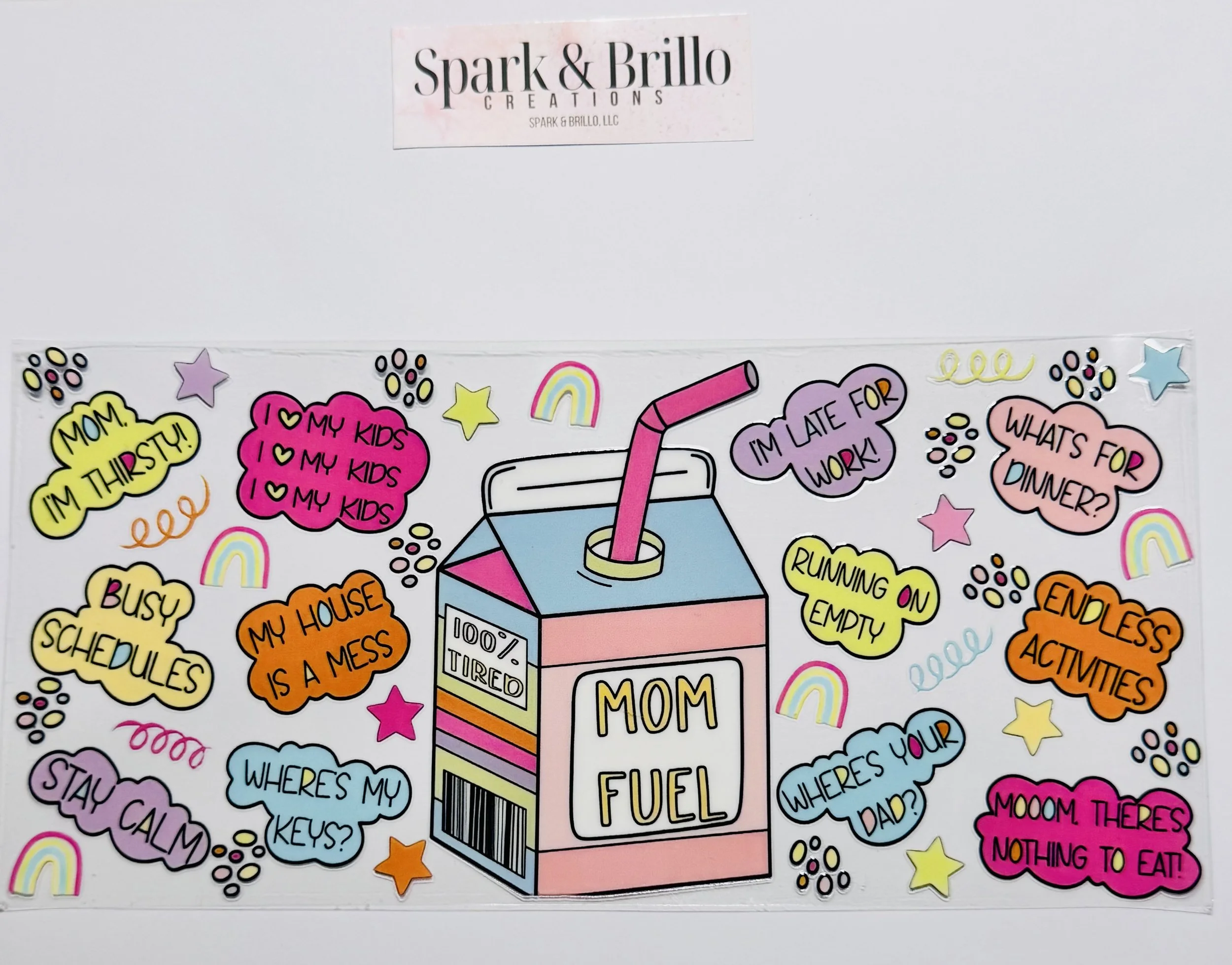 Mama -  16 OZ  UV DTF Wraps