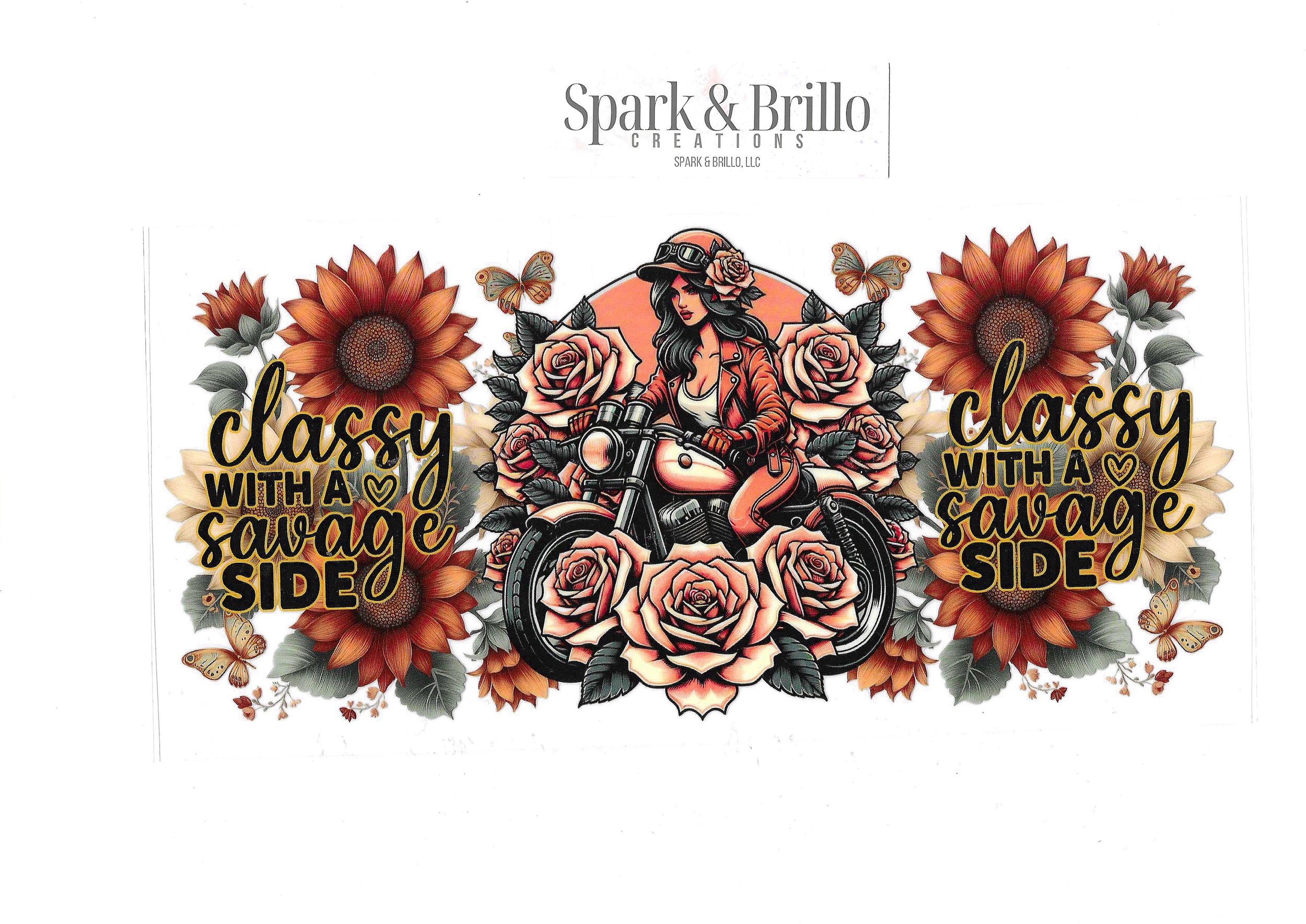 Motorcycles: Multiple Designs - 16 oz UV DTF Wraps