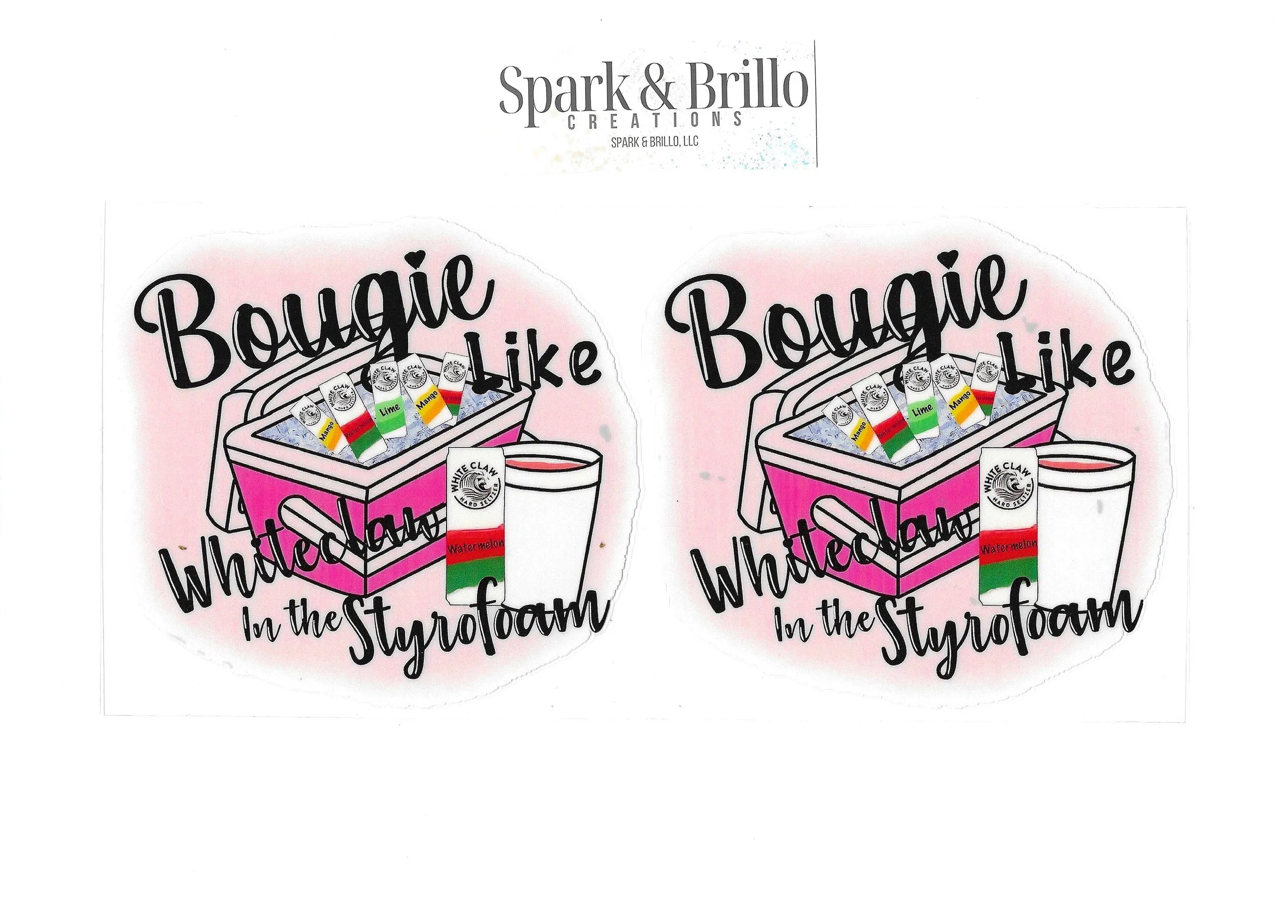 Seltzer White Claw -  16 OZ  UV DTF Wraps