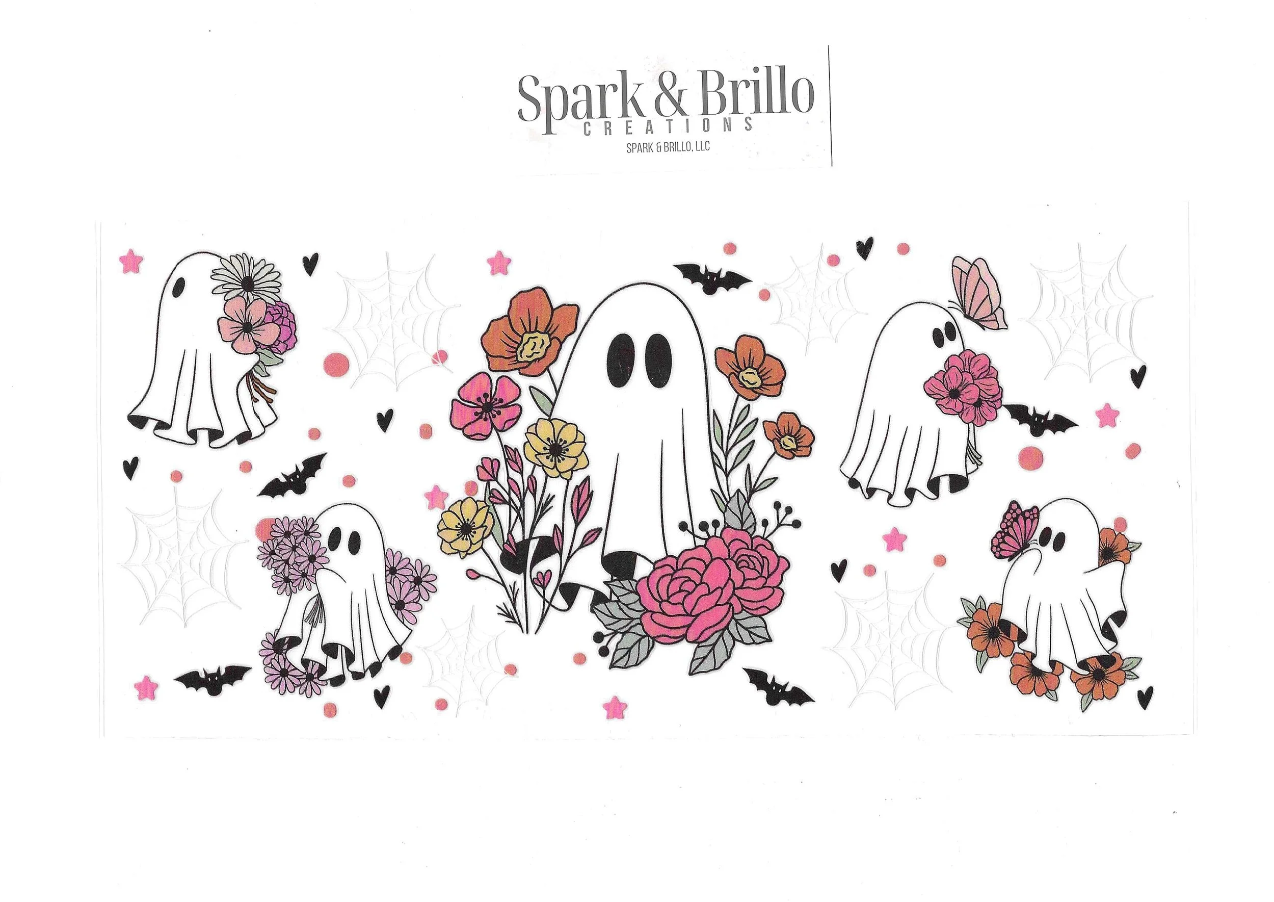 Halloween |  Cute Ghosts II - 16 OZ UV DTF Wraps