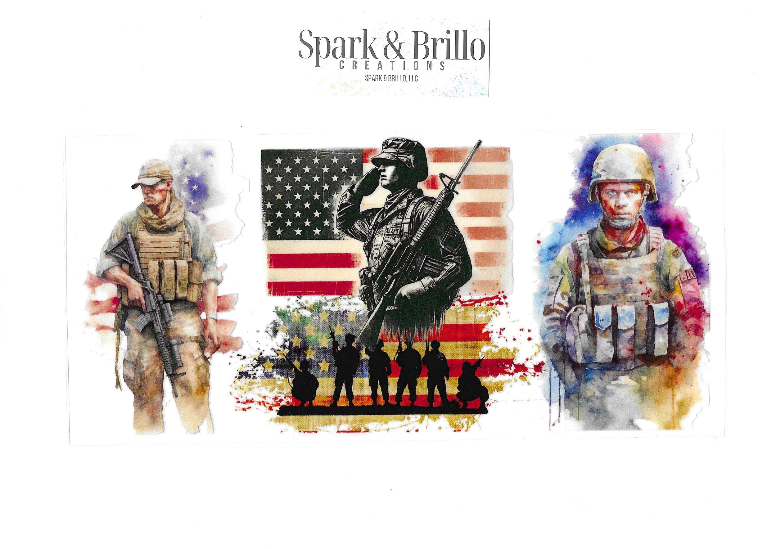 Military | Veterans -  16 OZ UV DTF Wraps