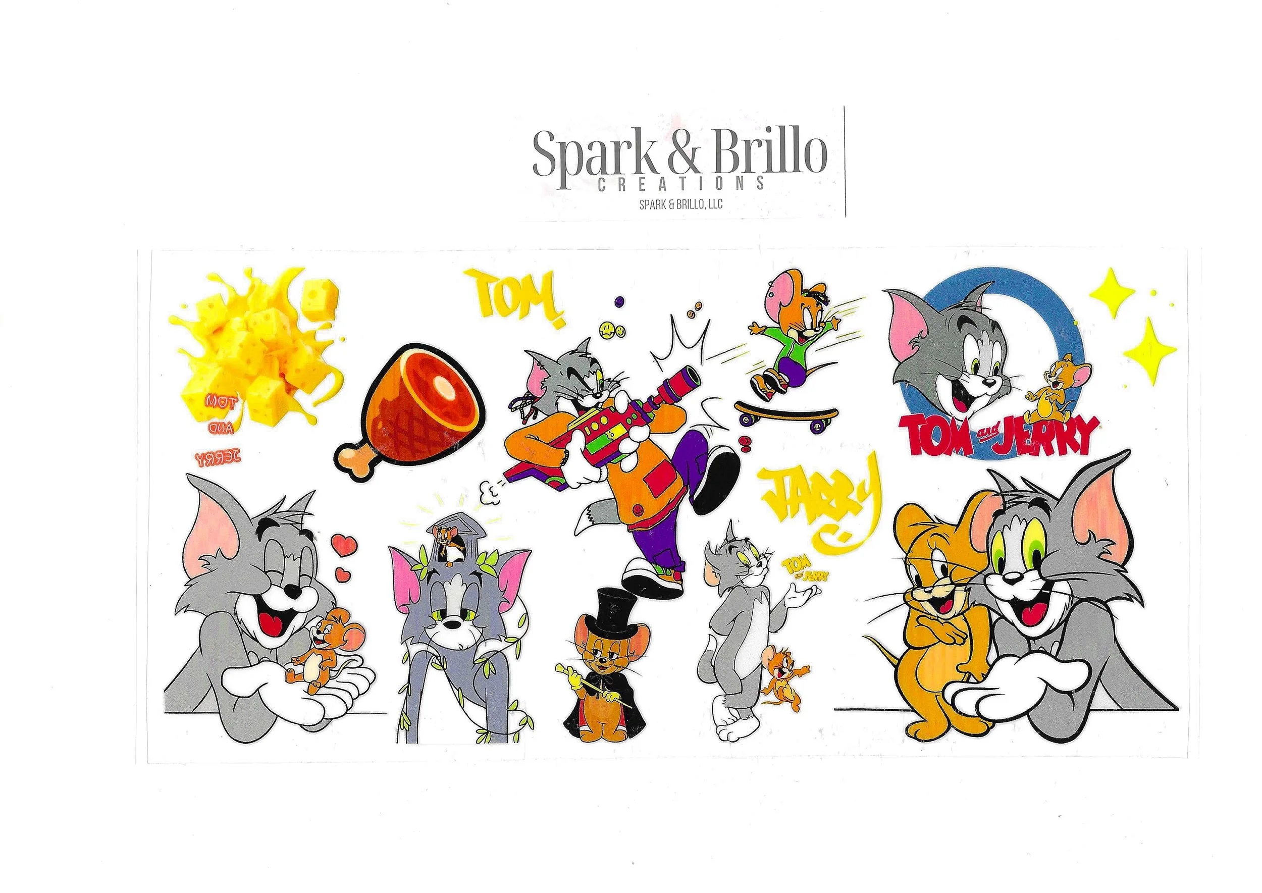 Tom & Jerry - 16 oz UV DTF Wraps