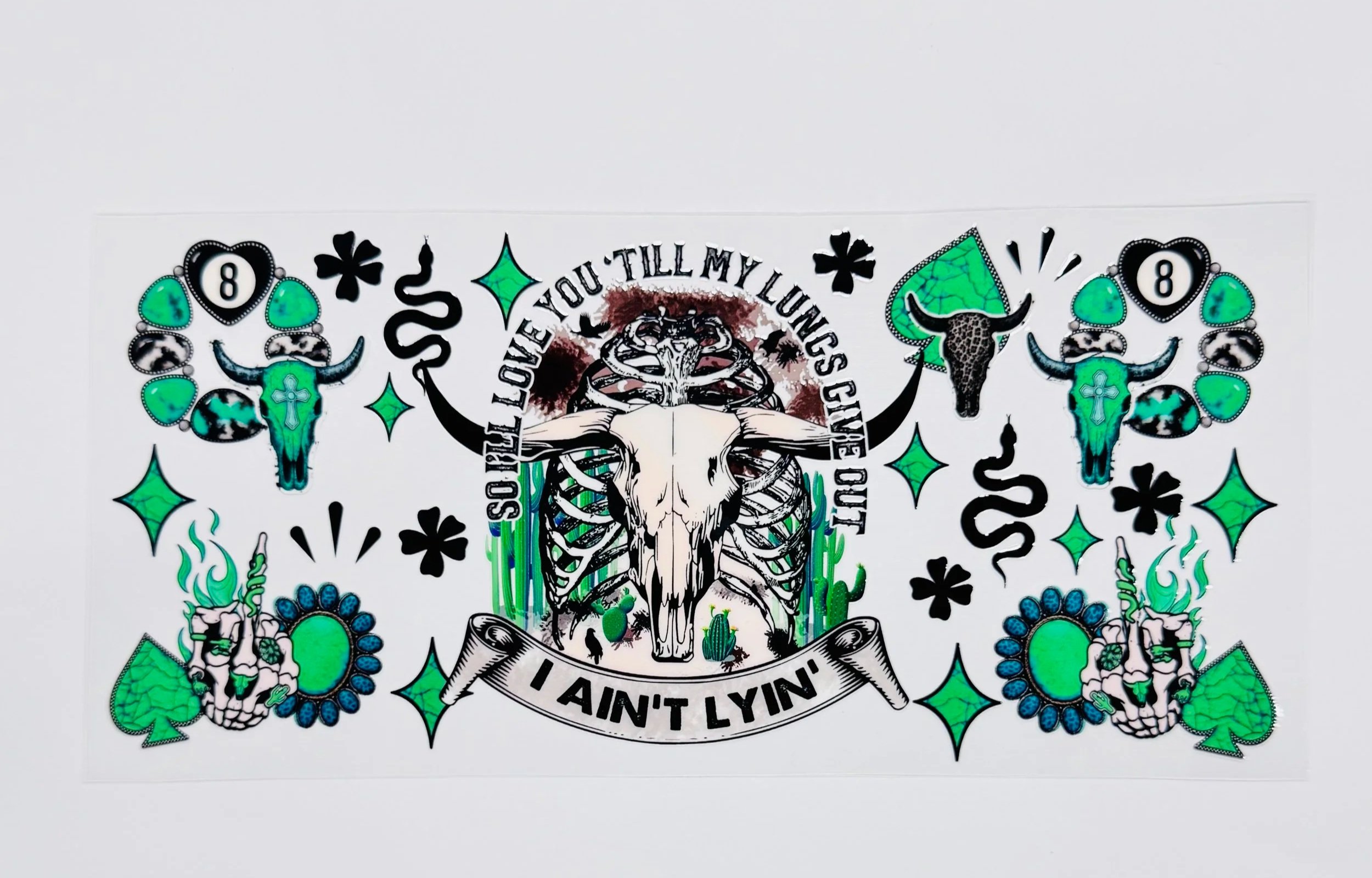 Western -  16 OZ  UV DTF Wraps