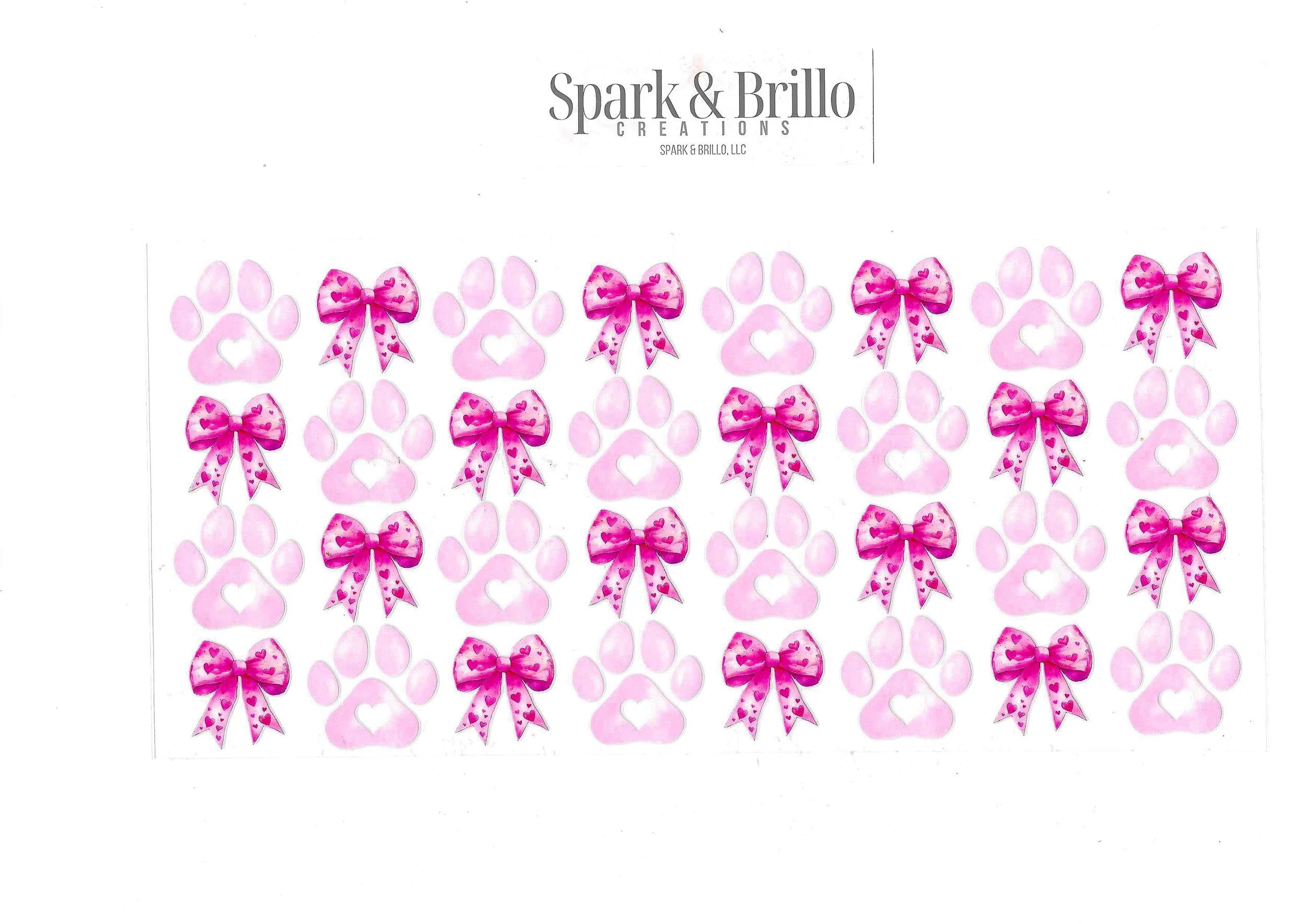 Dog Paw Print - 16 OZ UV DTF Wraps