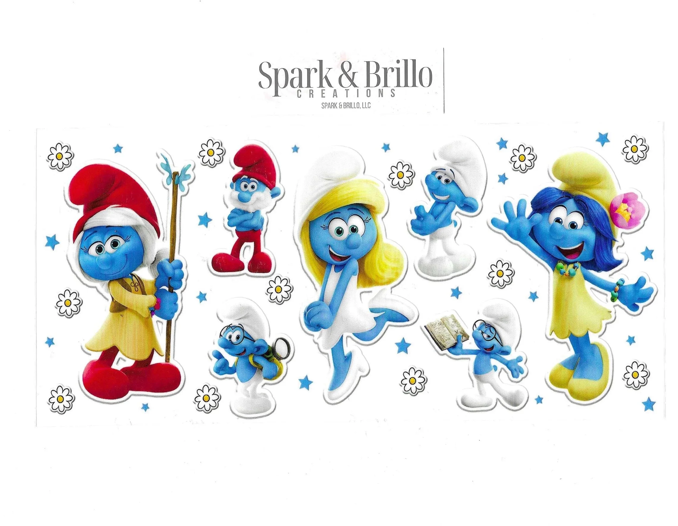 Smurfs - 16 OZ UV DTF Wraps