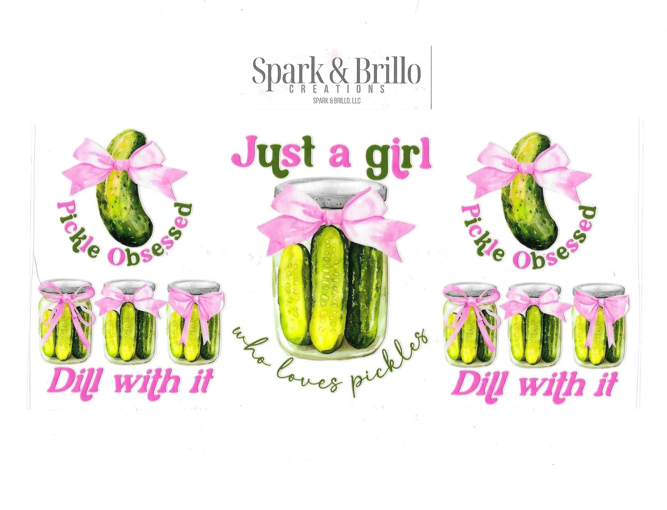 Pickles - 16 OZ UV DTF Cup Wraps