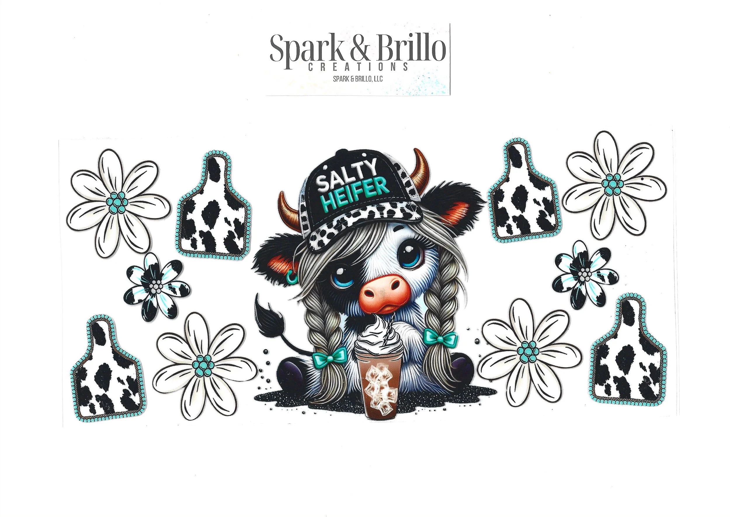 Highland Cows -  16 OZ  UV DTF Wraps