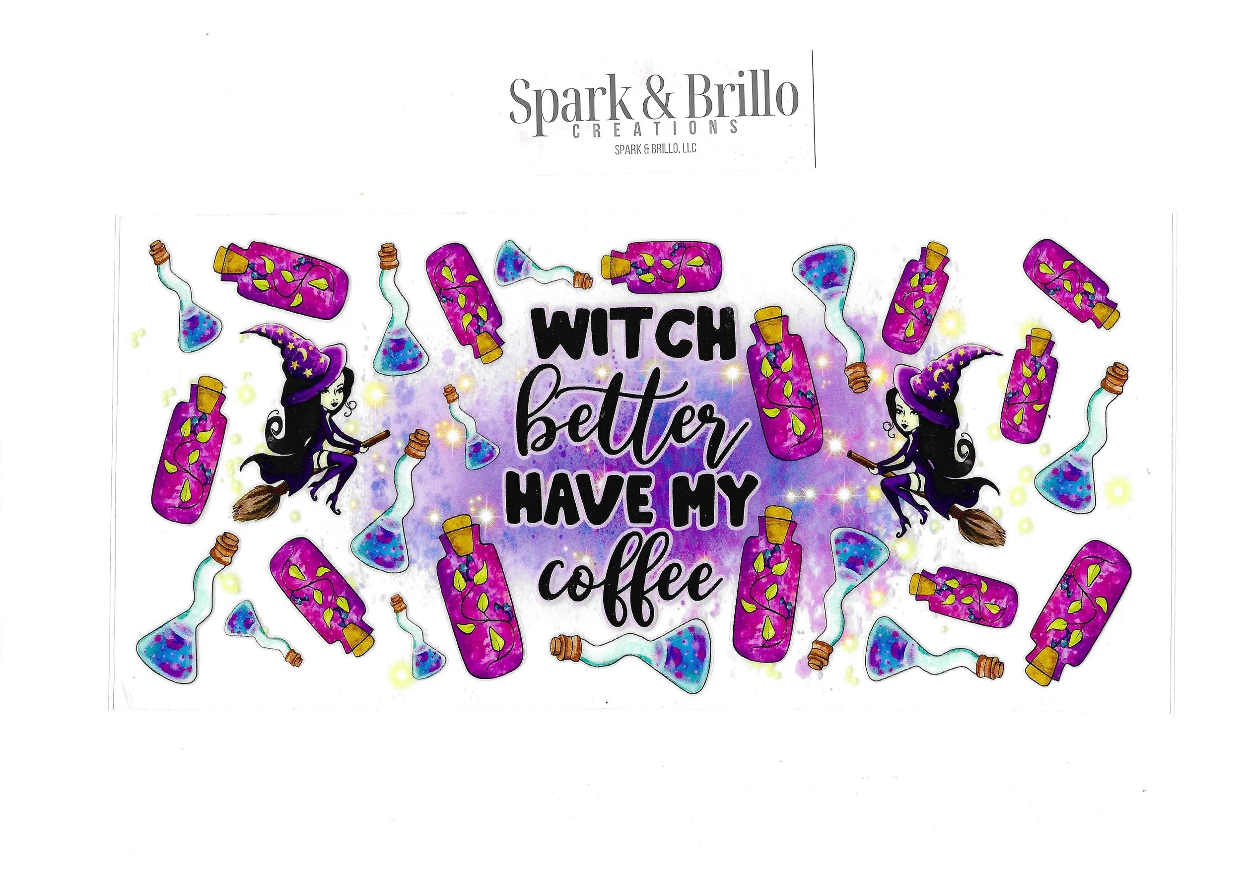Halloween |  Pumpkins | Witch - 16 OZ UV DTF Wraps