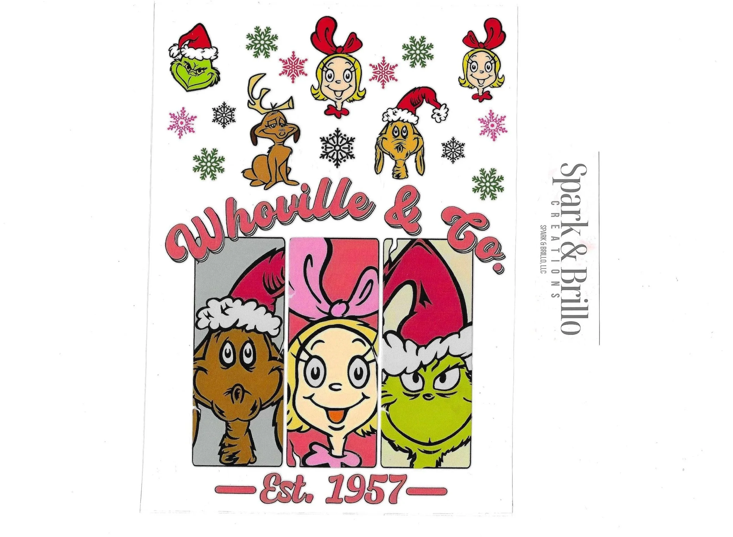 Christmas Mixed Designs - A5 Notebooks UV DTF Transfers