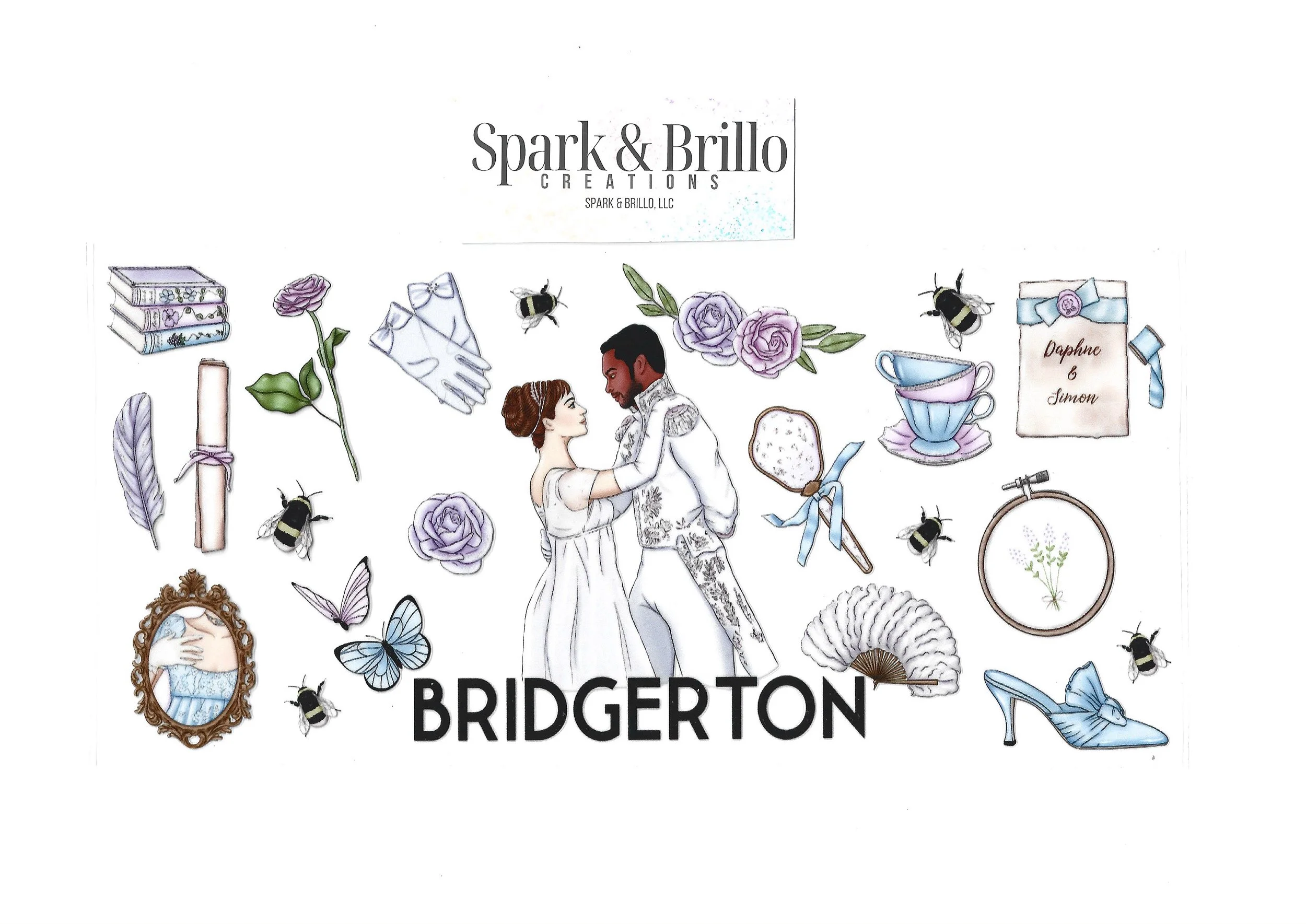 Bridgerton -  16 OZ  UV DTF Wraps