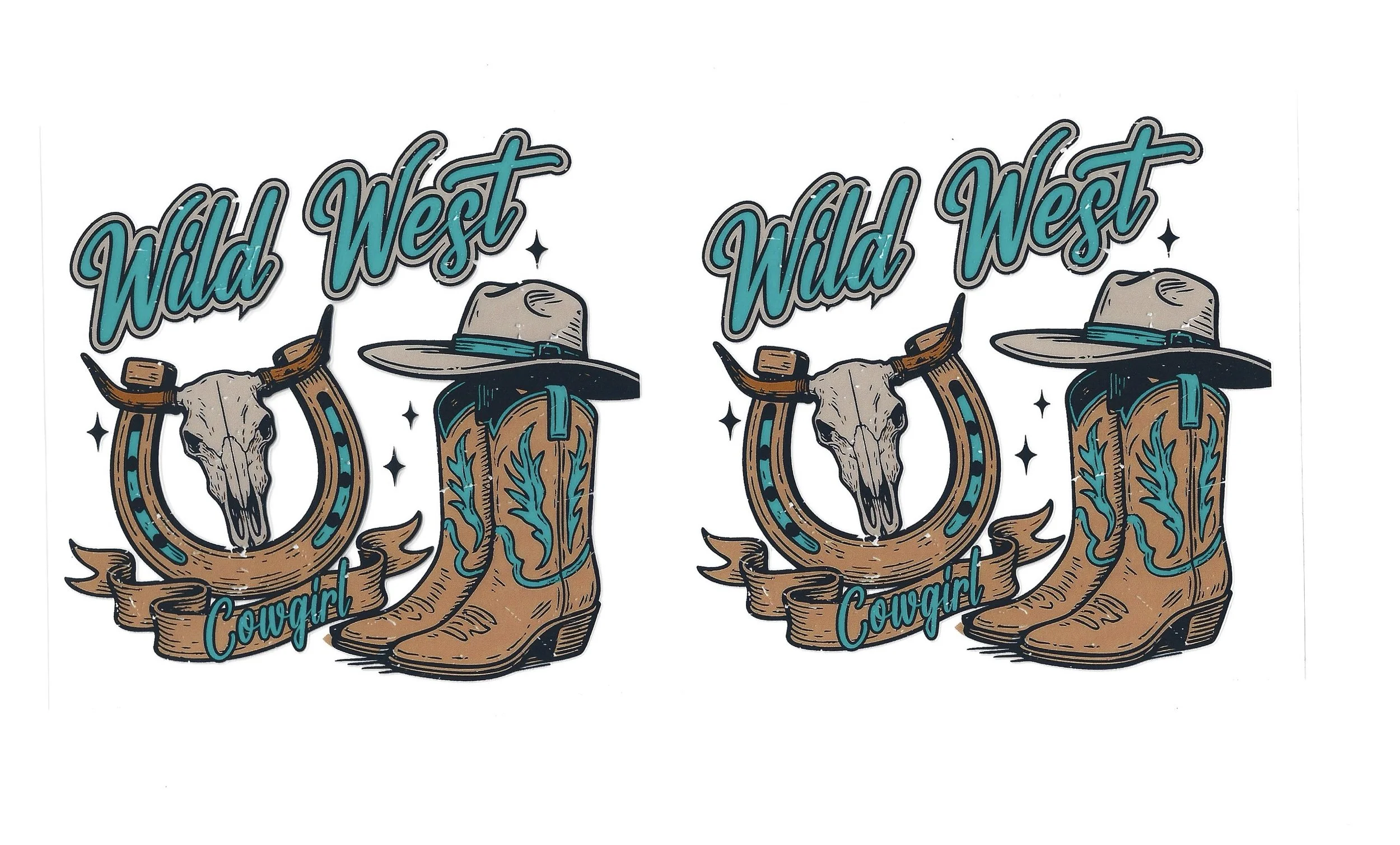 Western -  16 OZ  UV DTF Wraps