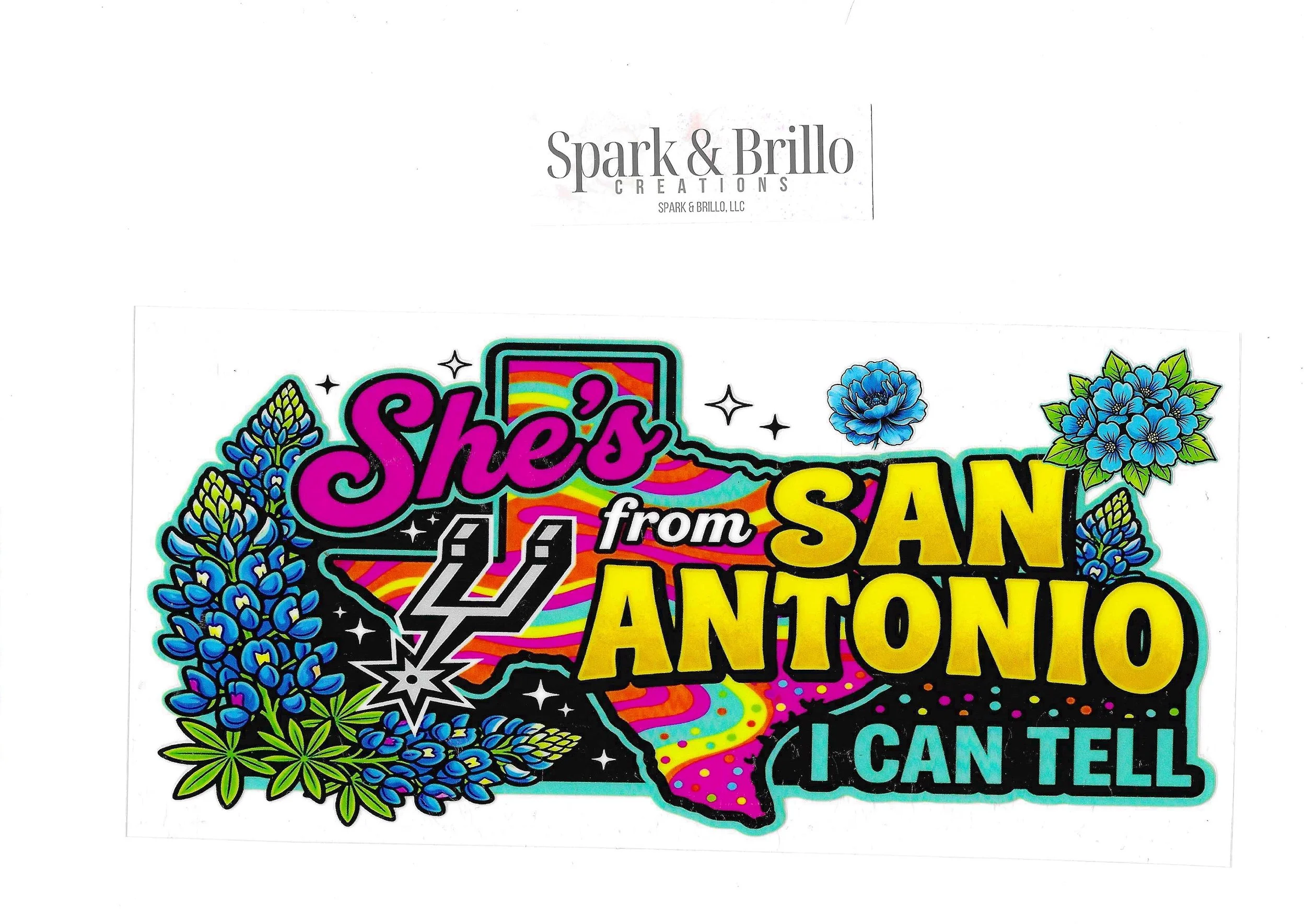 She's From San Antonio - 16 OZ UV DTF Wraps
