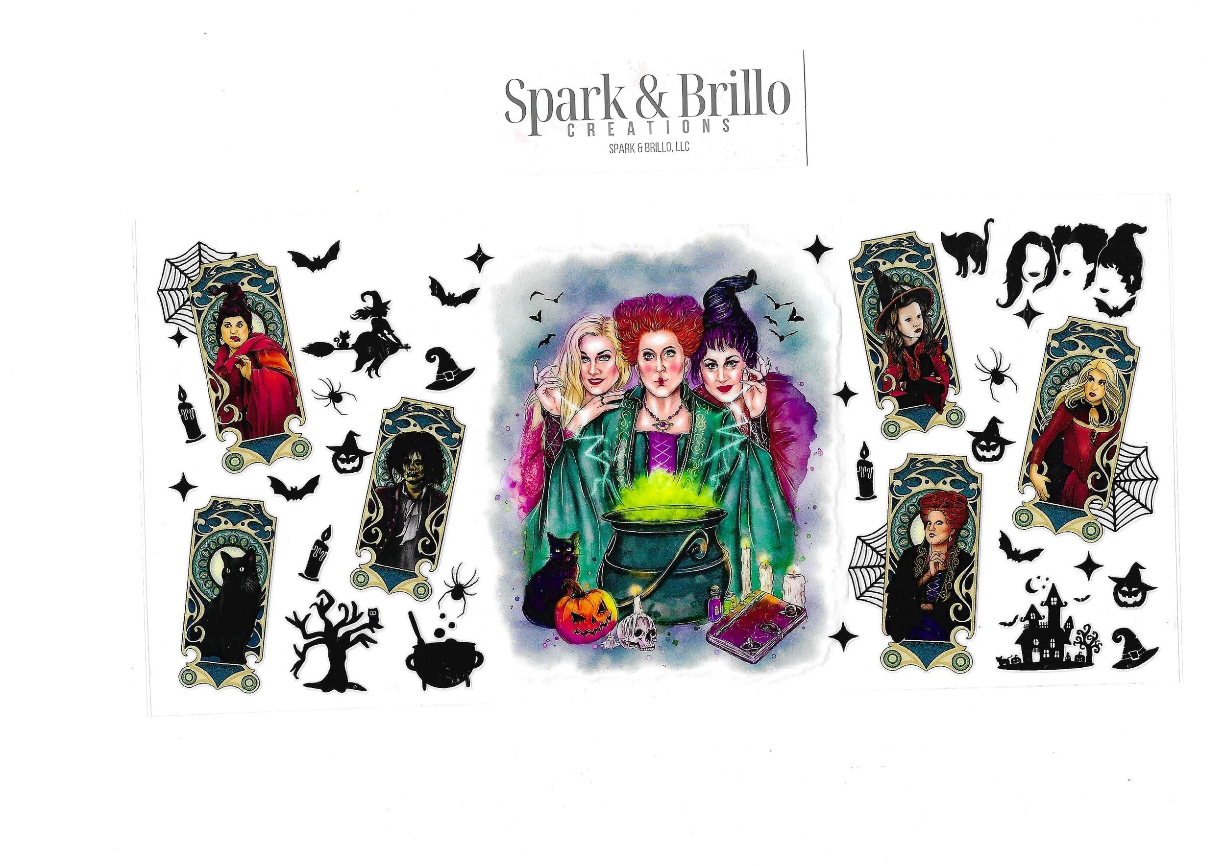 Halloween Hocus Pocus - 16 OZ UV DTF Wraps