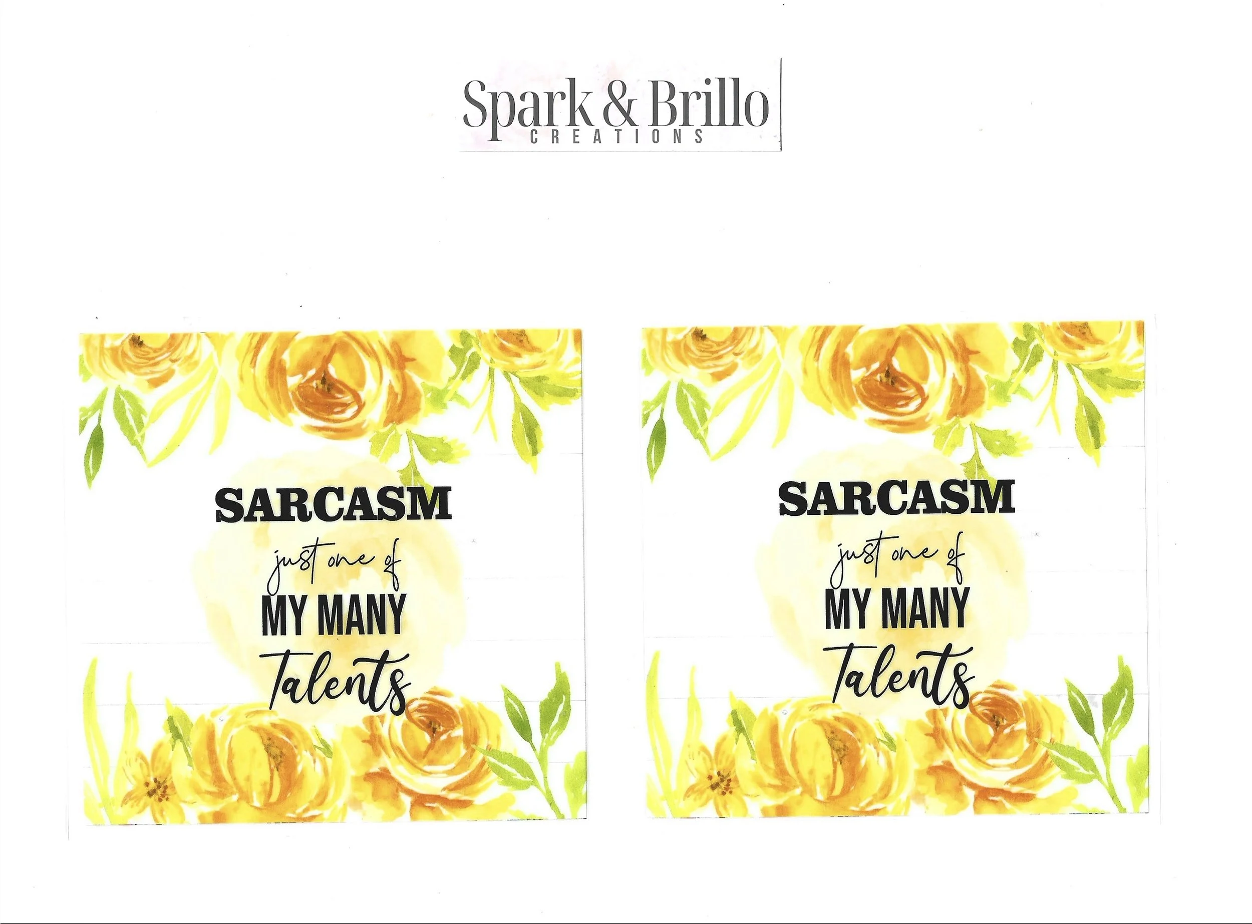 Swear Words | Sarcasm XI - 16 oz UV DTF Wraps