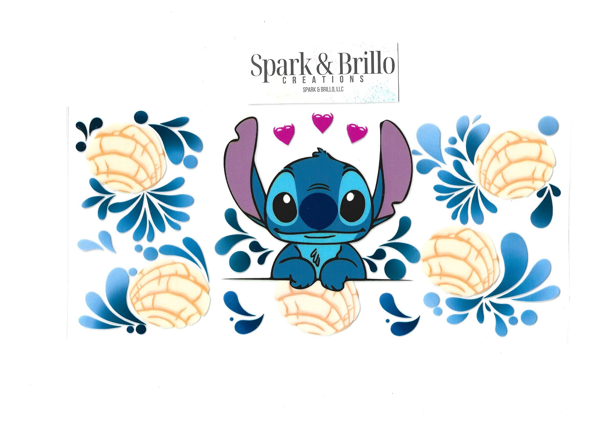 Hispanic | Latin Blue Alien, HK, Power Puff G -  16 OZ  UV DTF Wraps