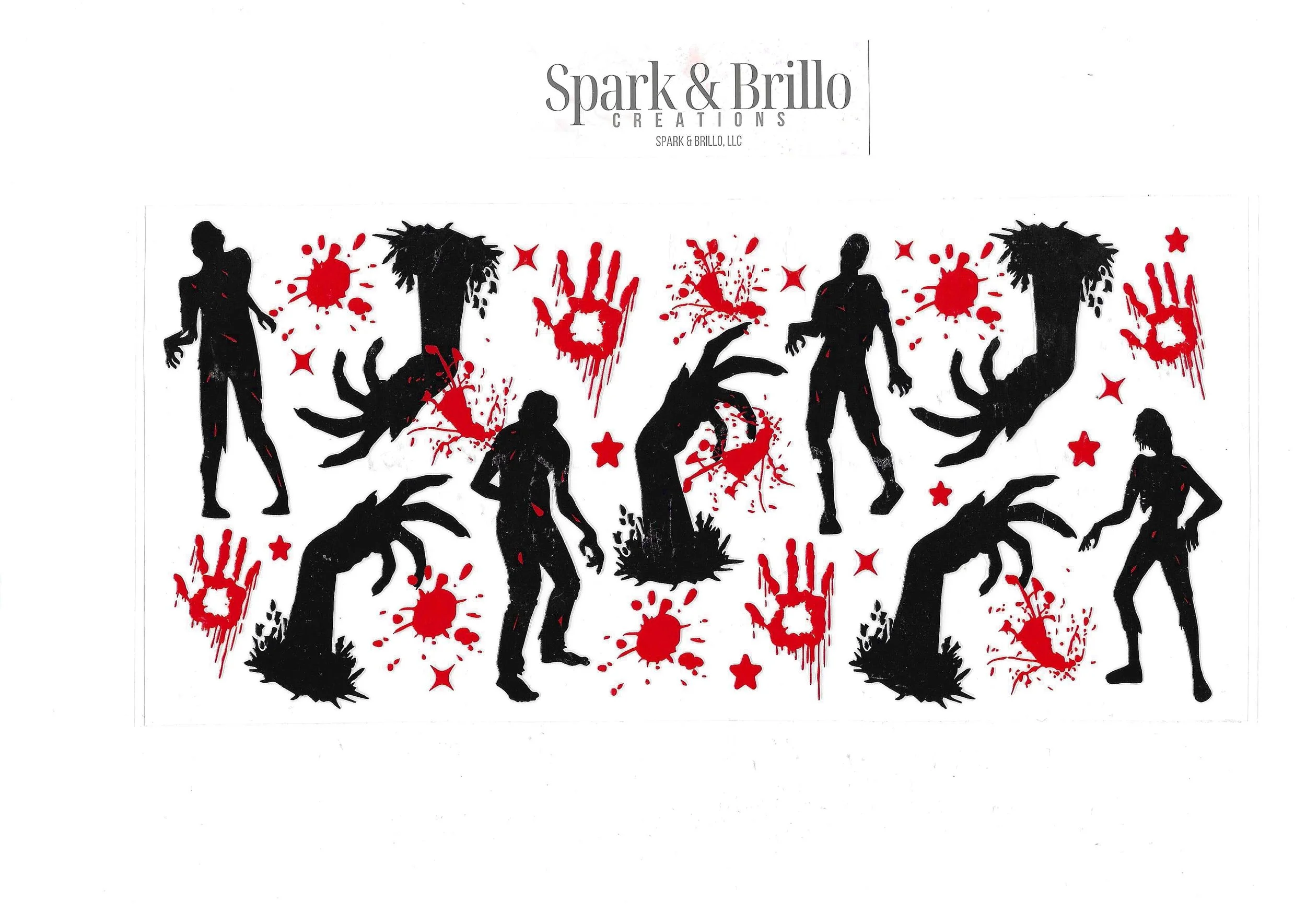 Zombies - 16 oz UV DTF Transfers