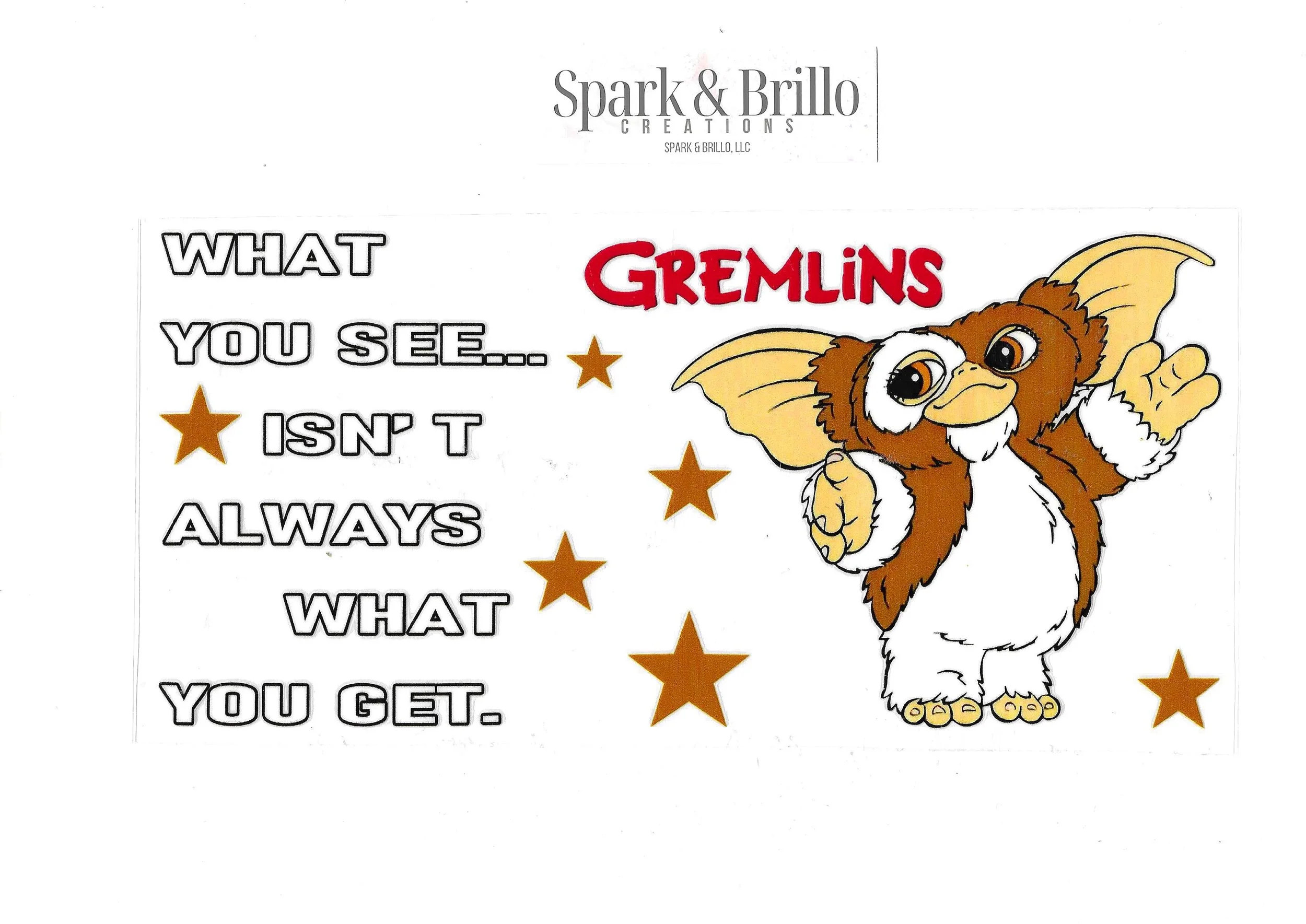 Gremlins - 16 oz UV DTF Cup Wraps