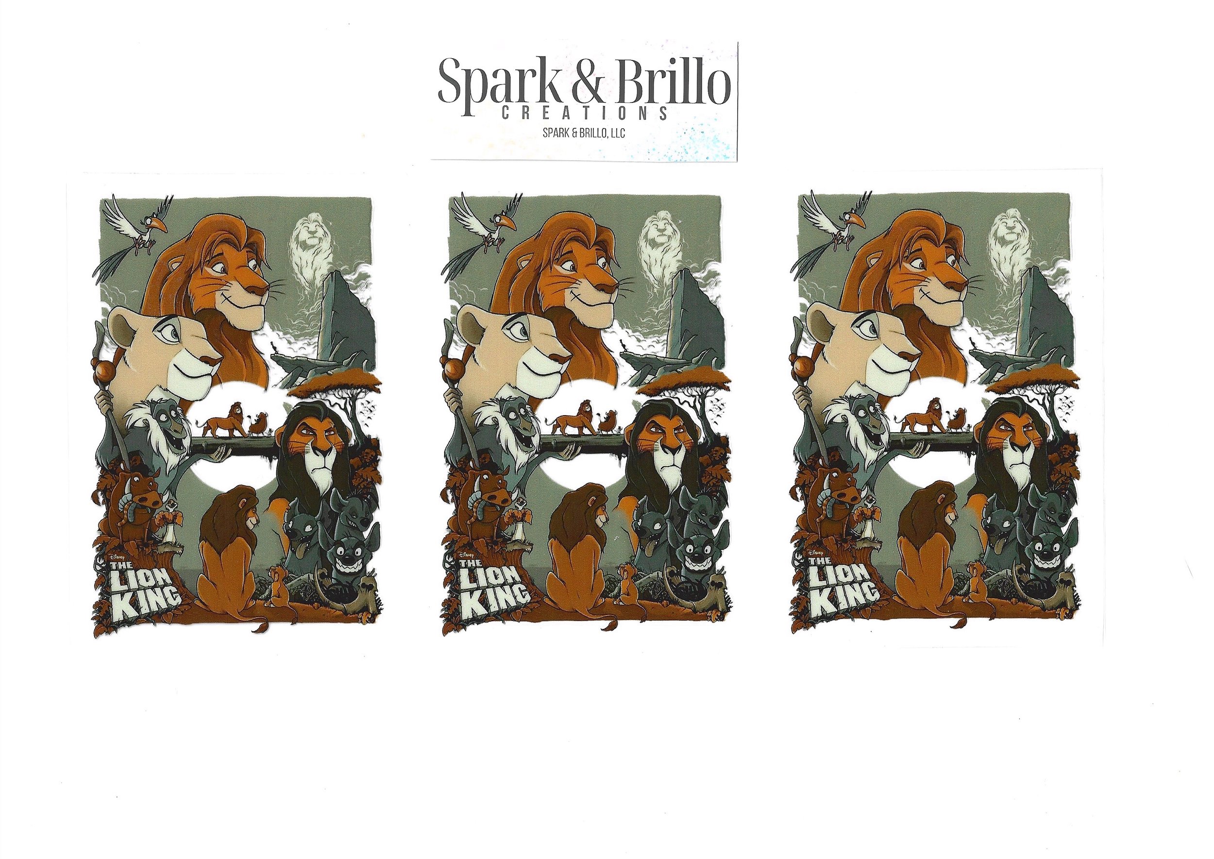 Lion K- 16 OZ UV DTF Cup Wraps