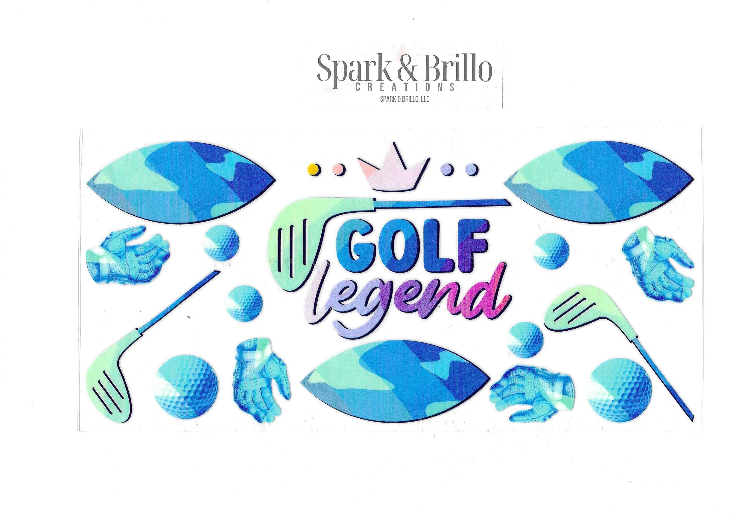 Golf - 16 OZ UV DTF Wraps