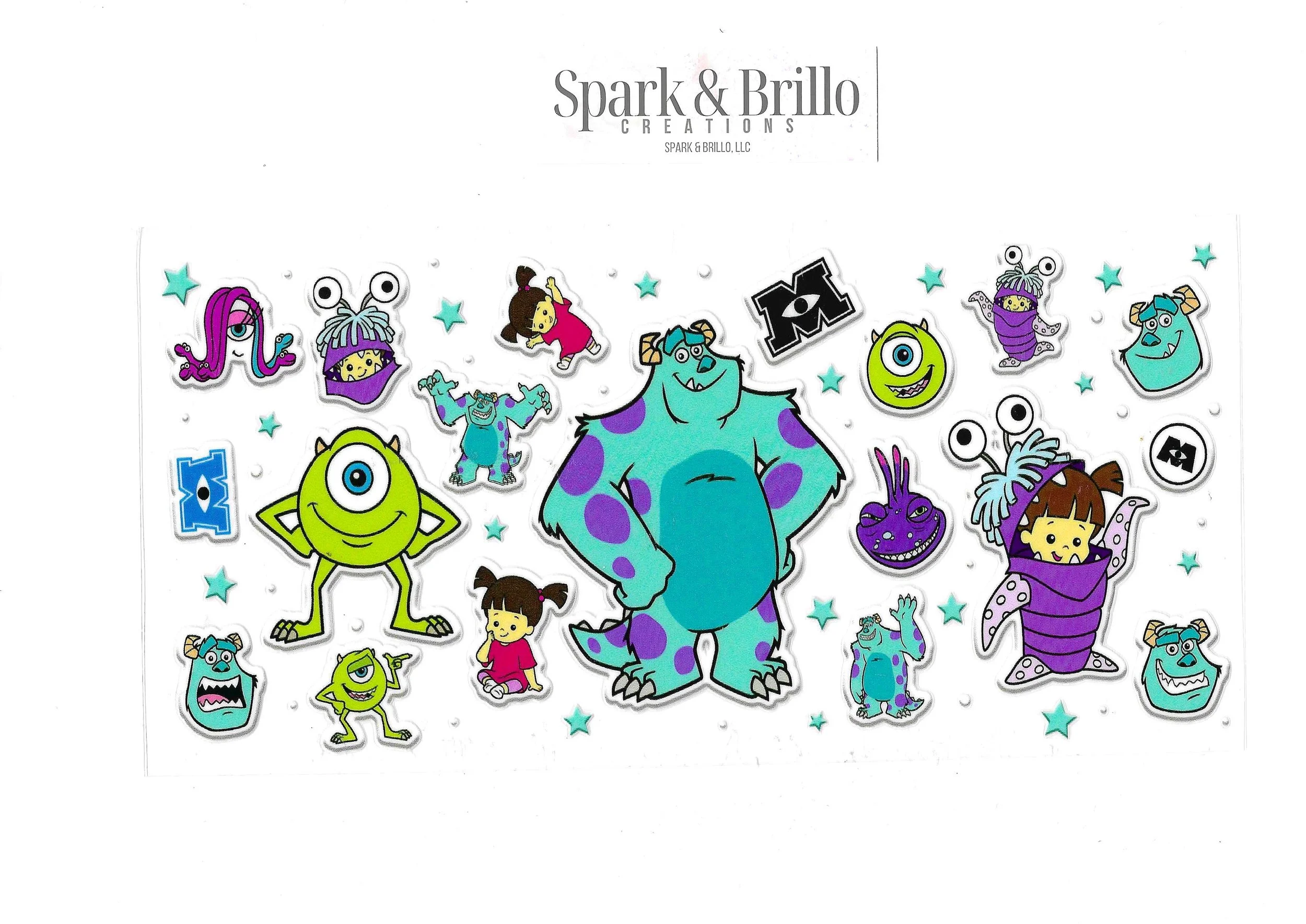 Monster's Inc - 16 oz UV DTF Wraps