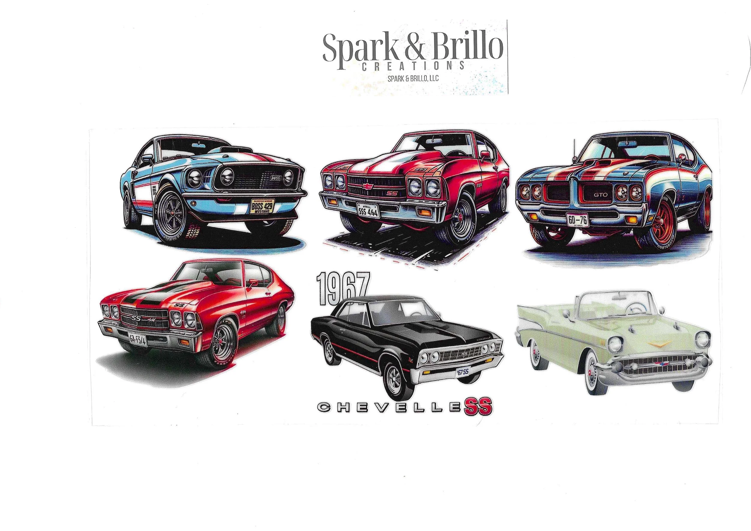 Chevy | Ford | Dodge - 16 oz UV DTF Wraps