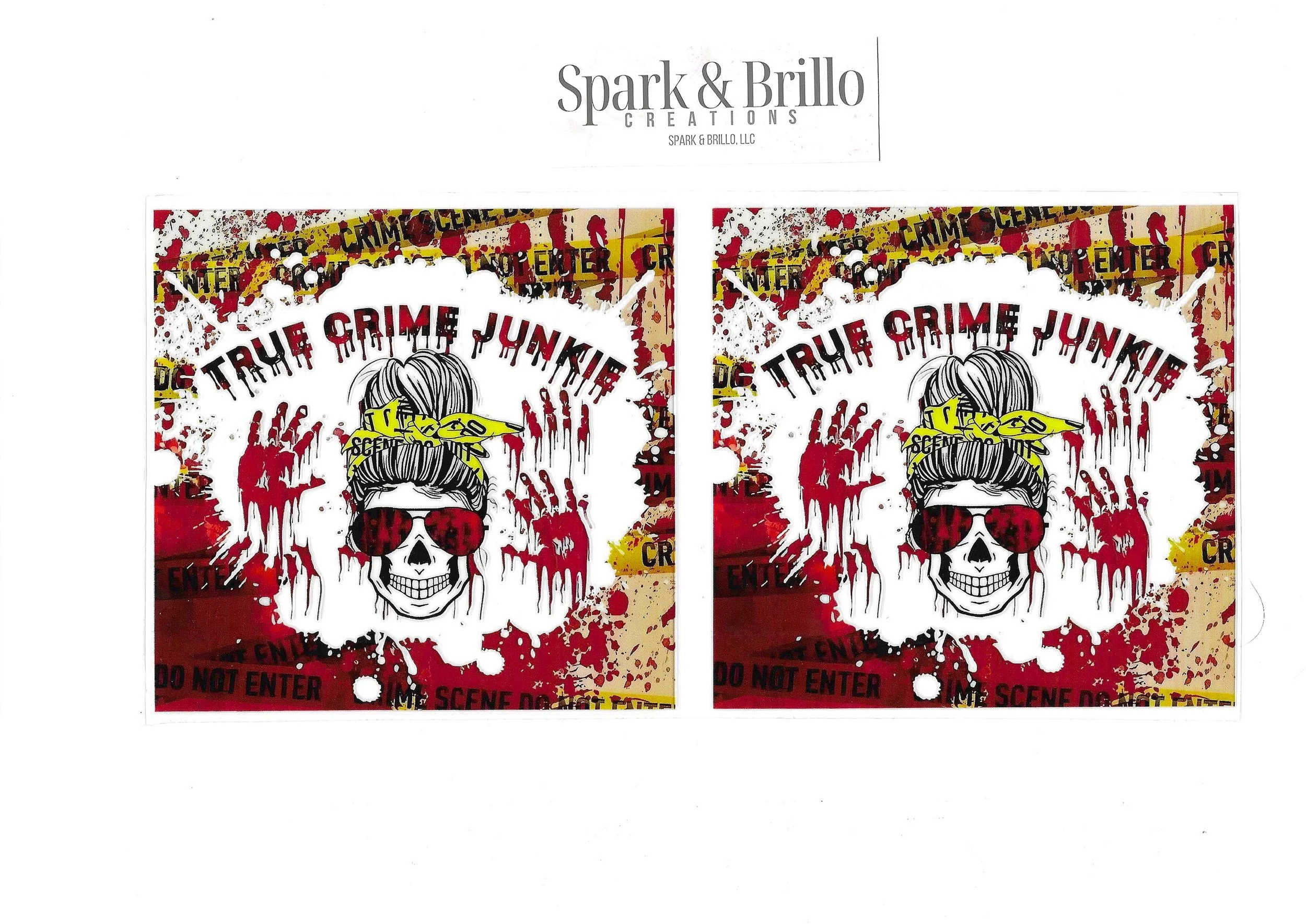 True Crime - 16 OZ UV DTF Wraps