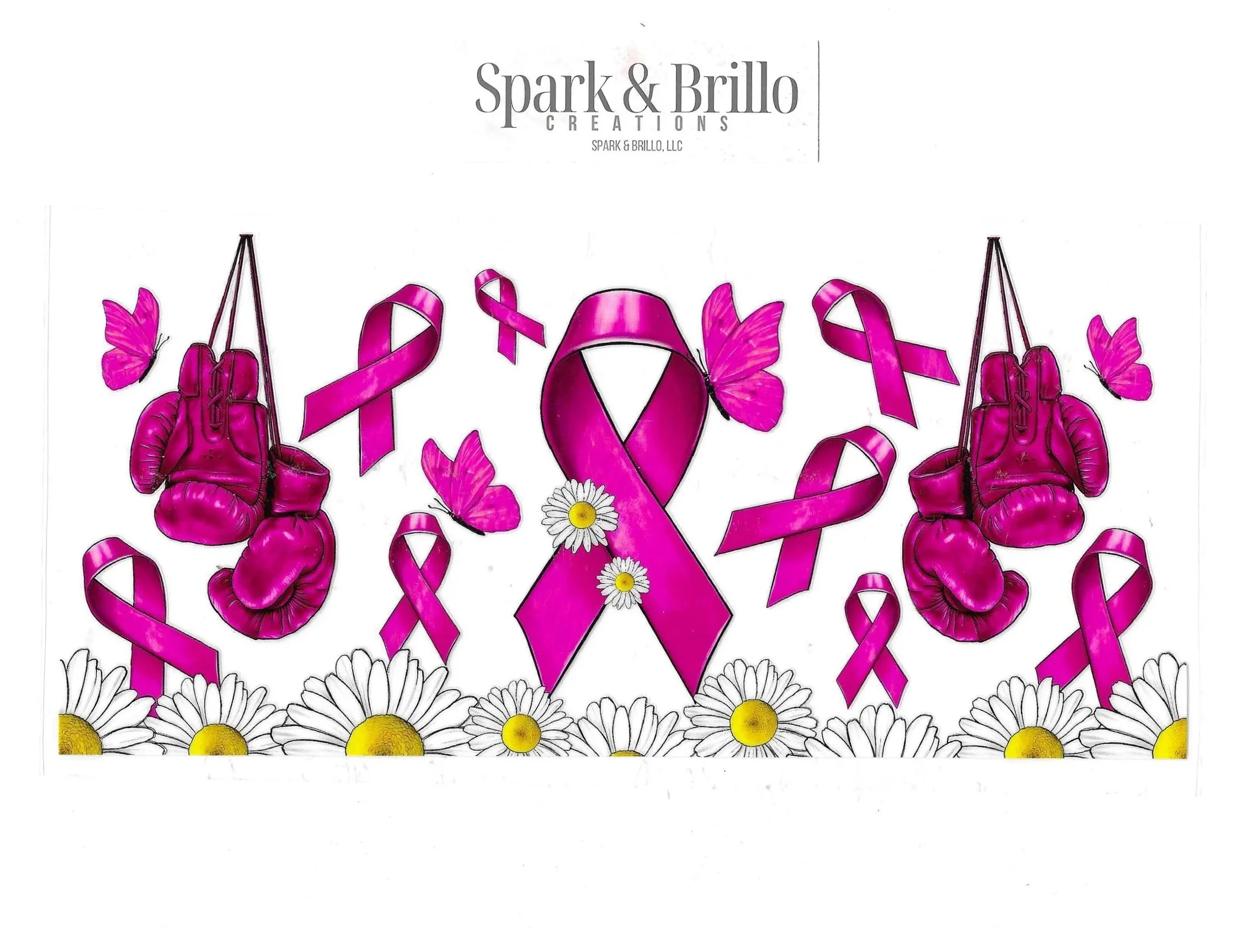 Breast Cancer Awareness - 16 OZ UV DTF Wraps