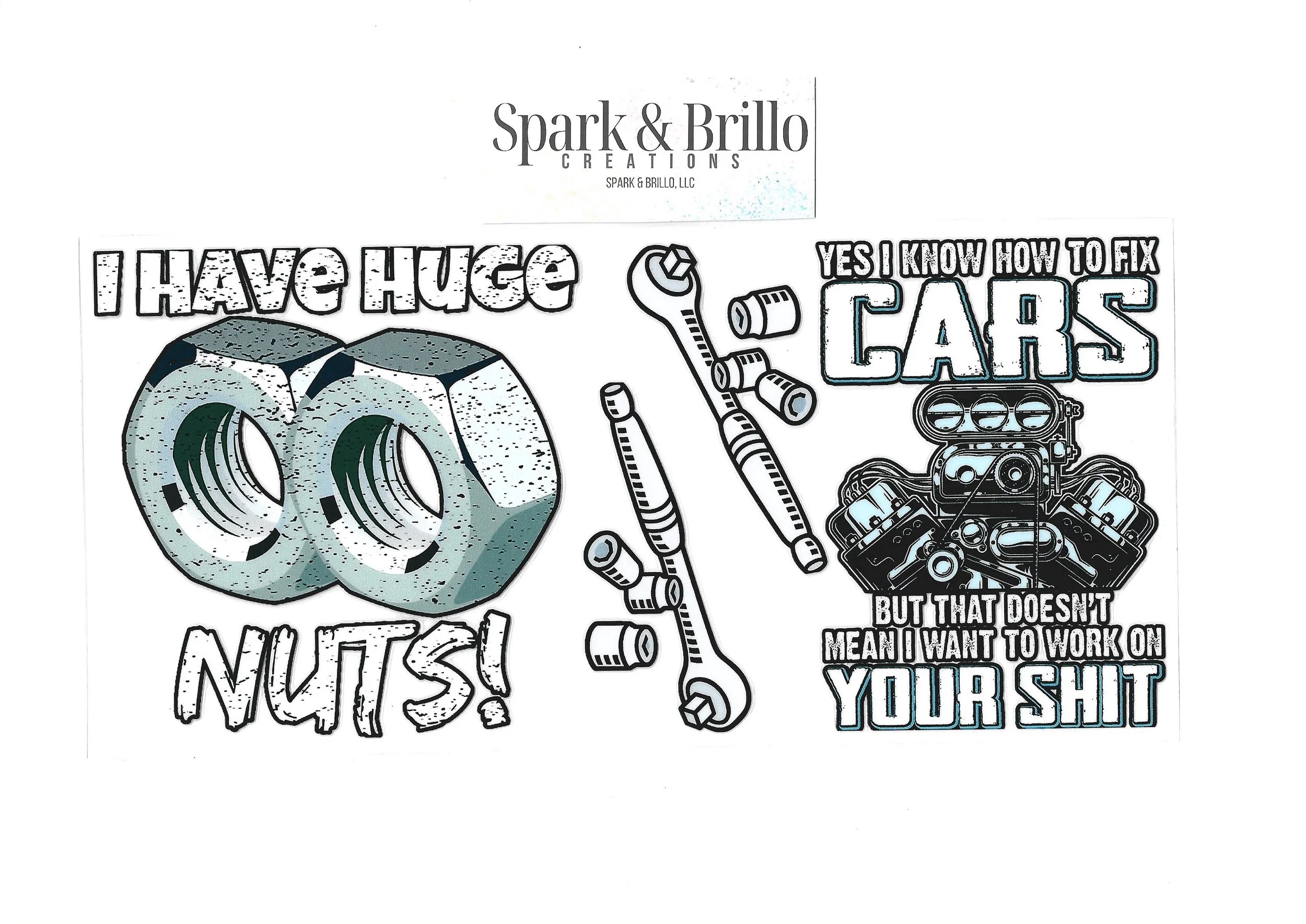 Cars Tools Sarcastic Funny - 16 oz UV DTF Wraps