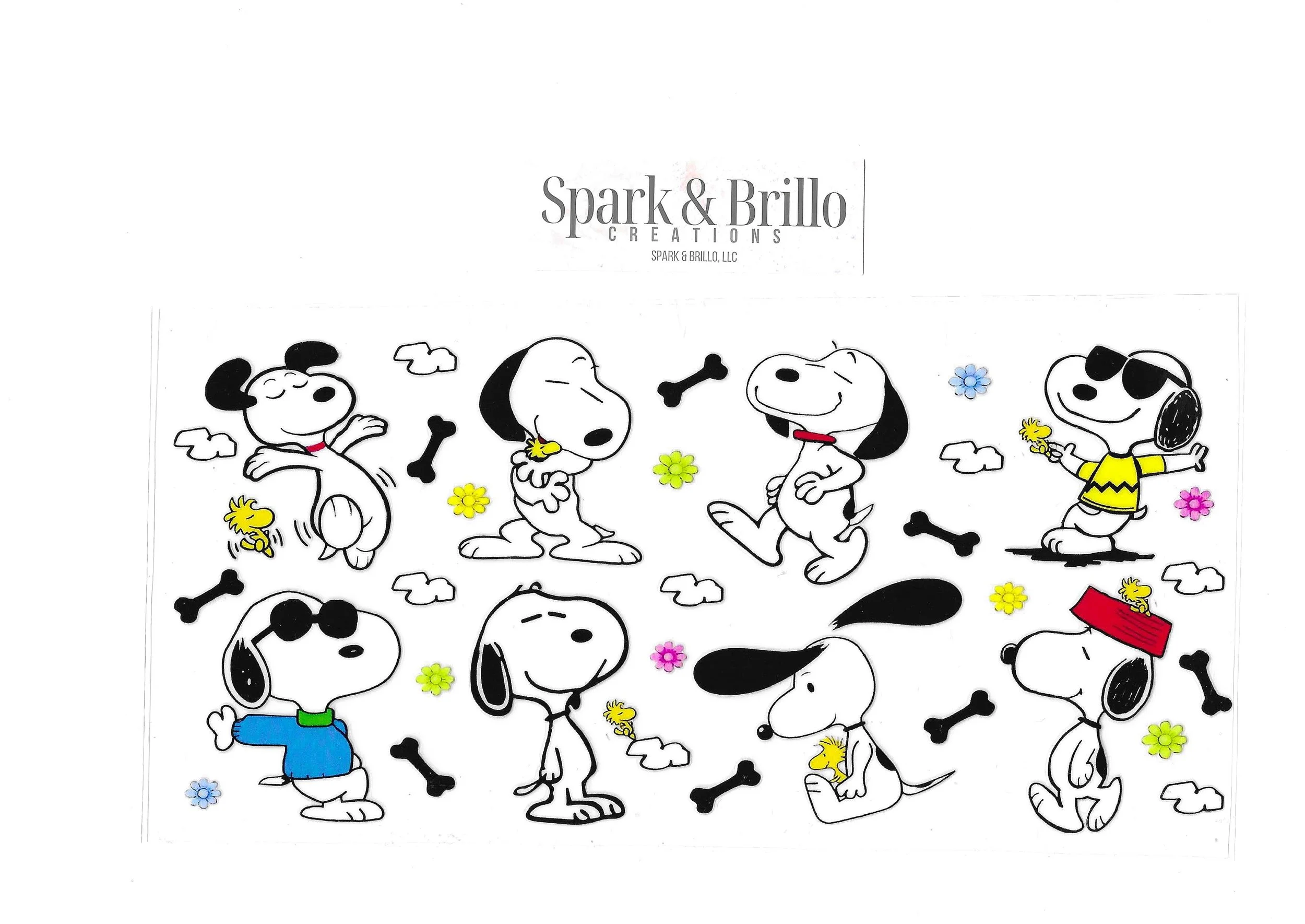 Snoopy & Friends - 16 oz. UV DTF Transfers