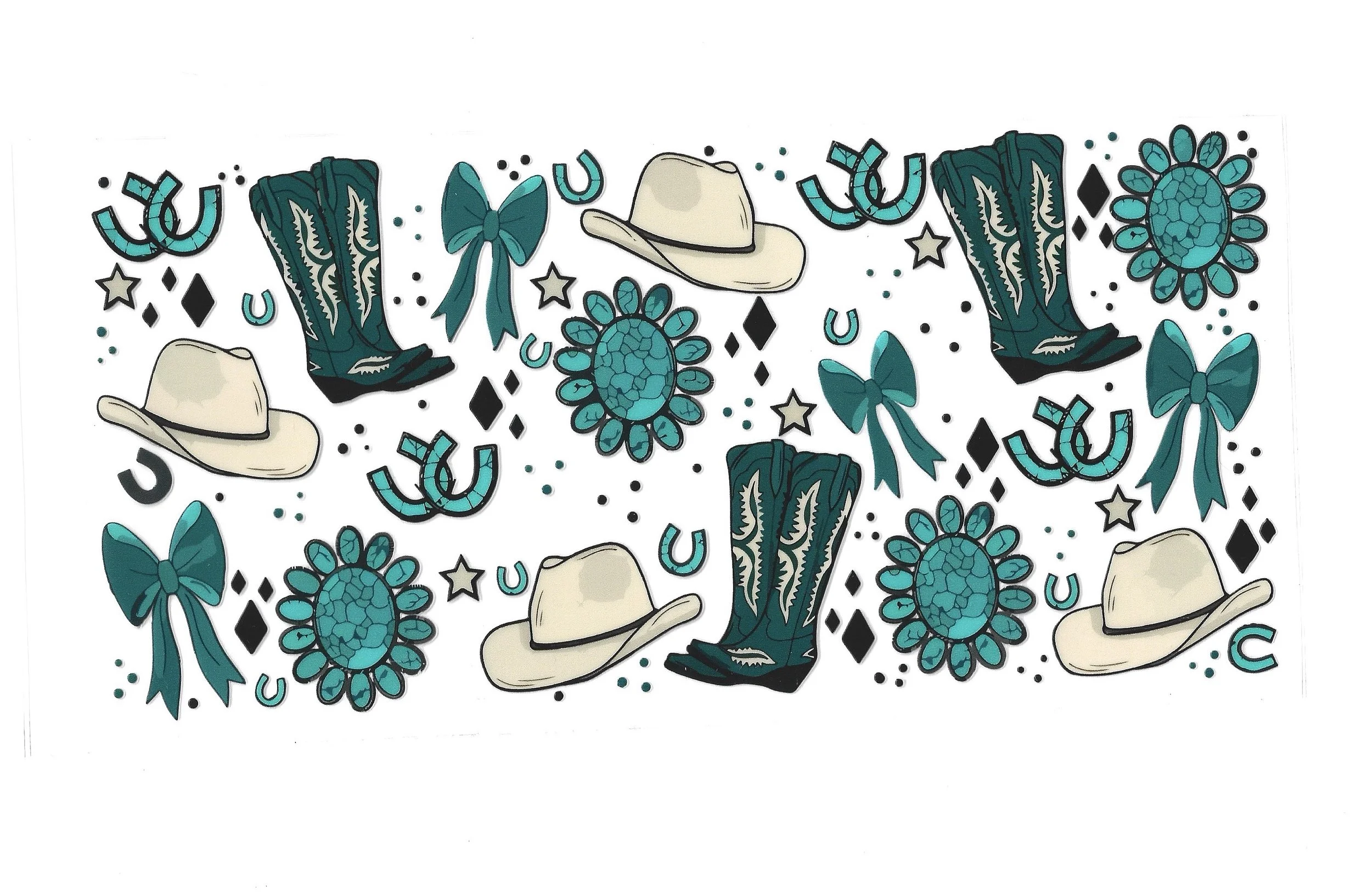 Western -  16 OZ  UV DTF Wraps