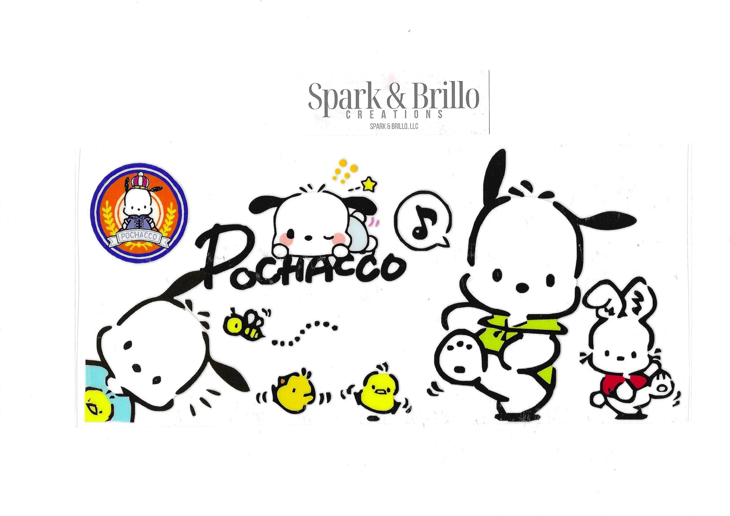 Pochacco - 16 Oz. UV DTF Transfers