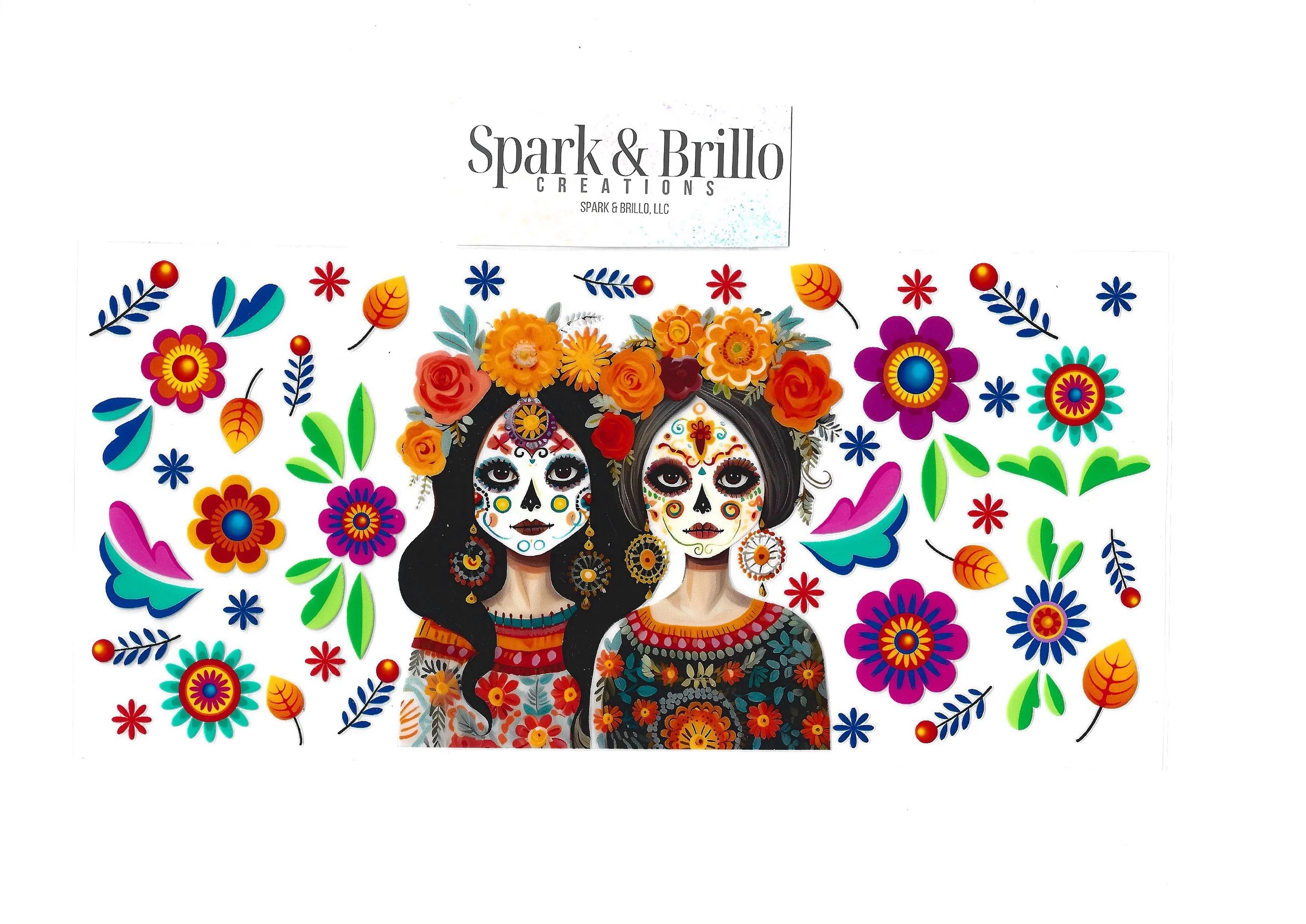 Hispanic | Latin Catrinas -  16 OZ  UV DTF Wraps