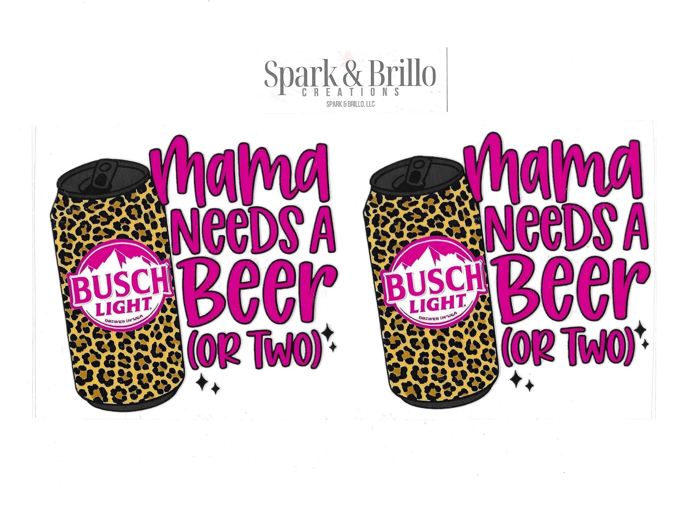 Beers: Busch | Michelob | Tecate | XX - 16 OZ  UV DTF Wraps