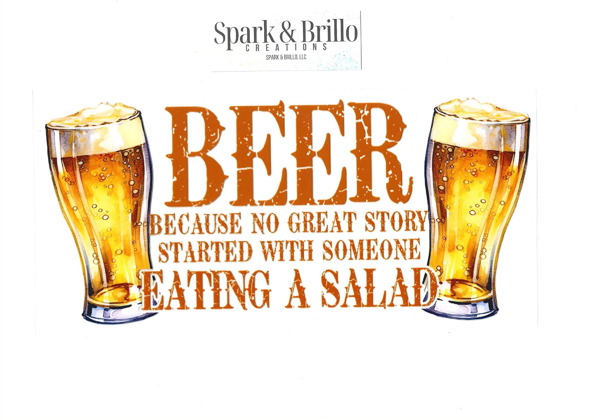 Beers  -  16 OZ  UV DTF Wraps