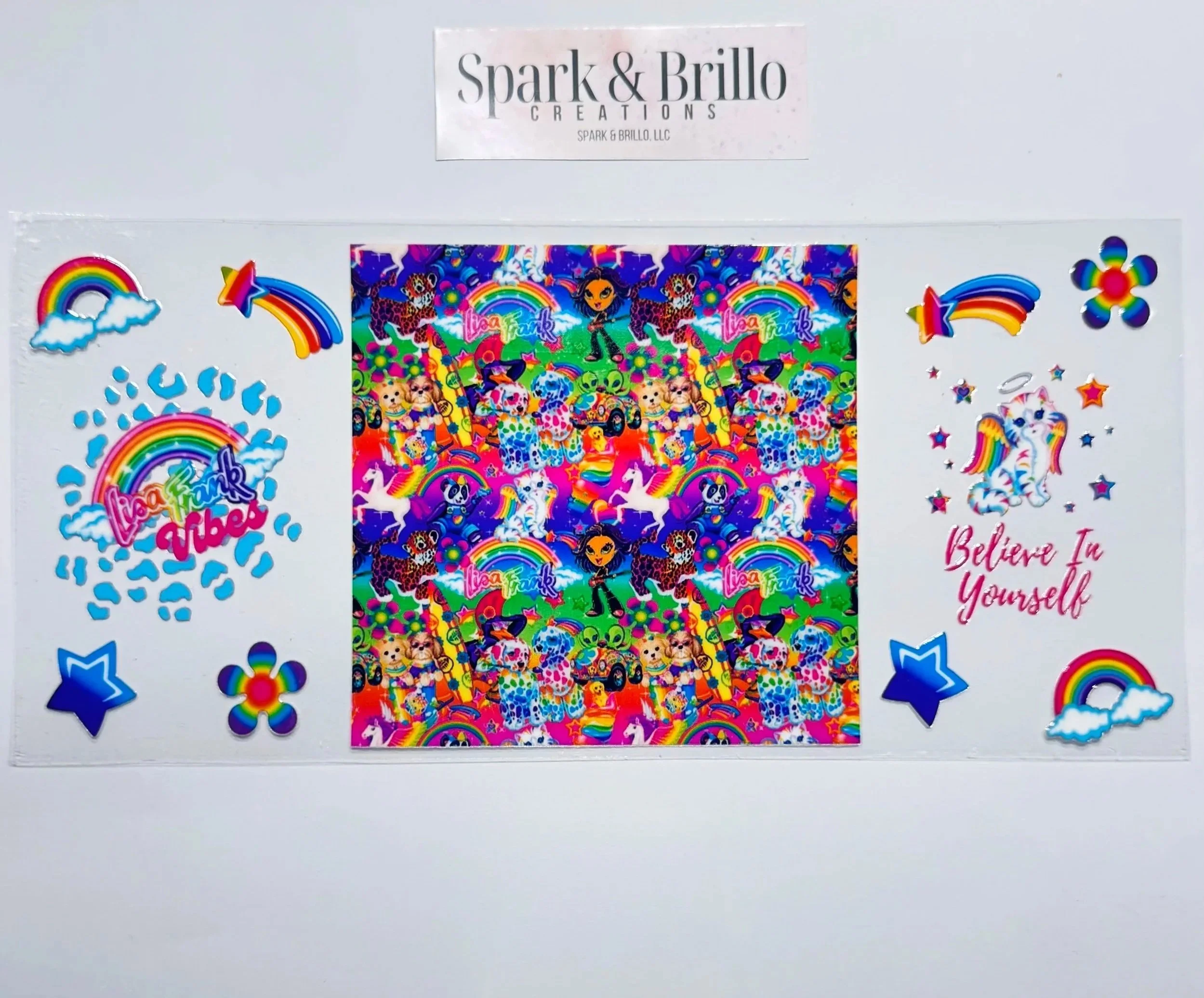 Lisa Frank -  16 OZ  UV DTF Wrap