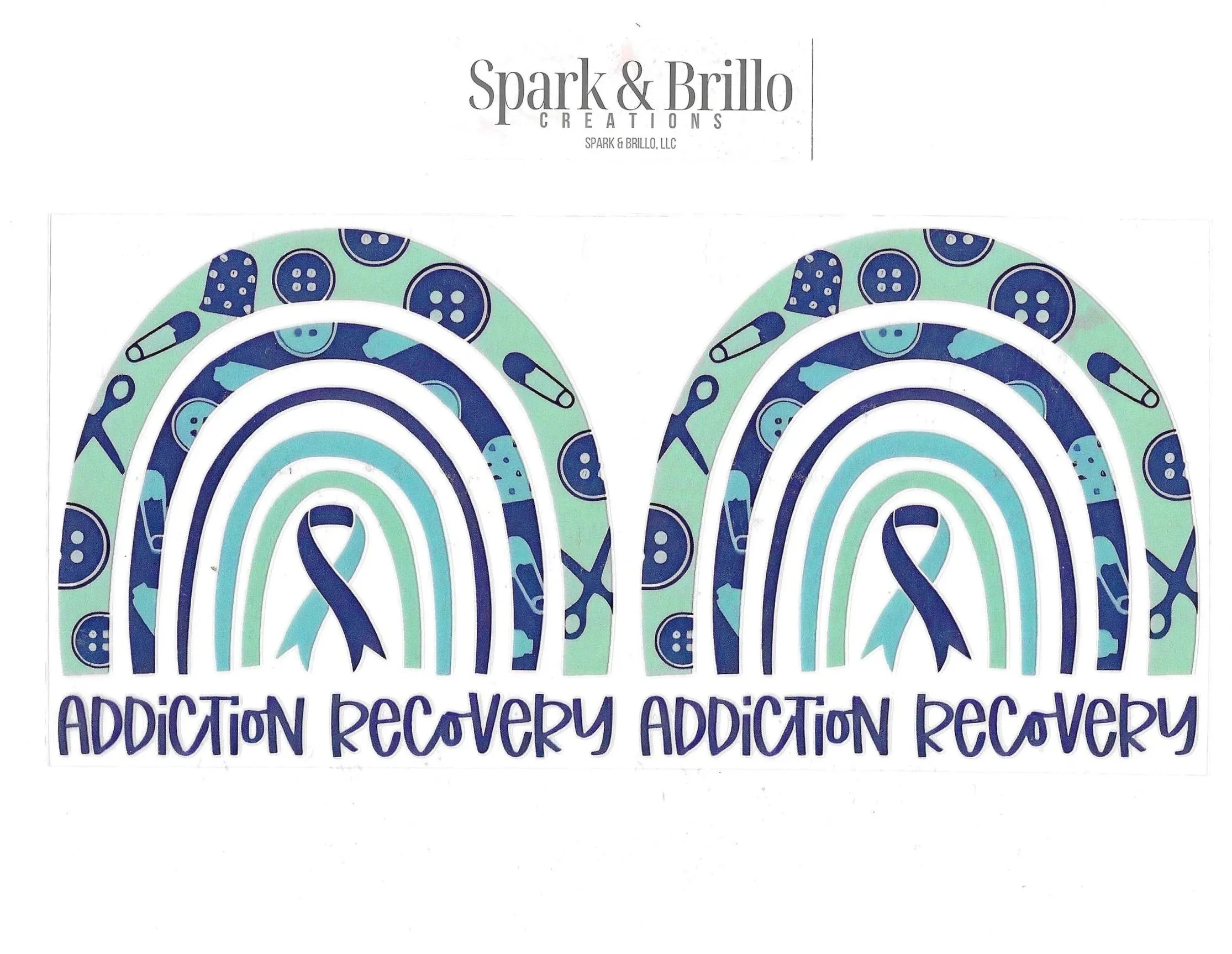 Addiction Recovery  - 16 OZ UV DTF Cup Wraps