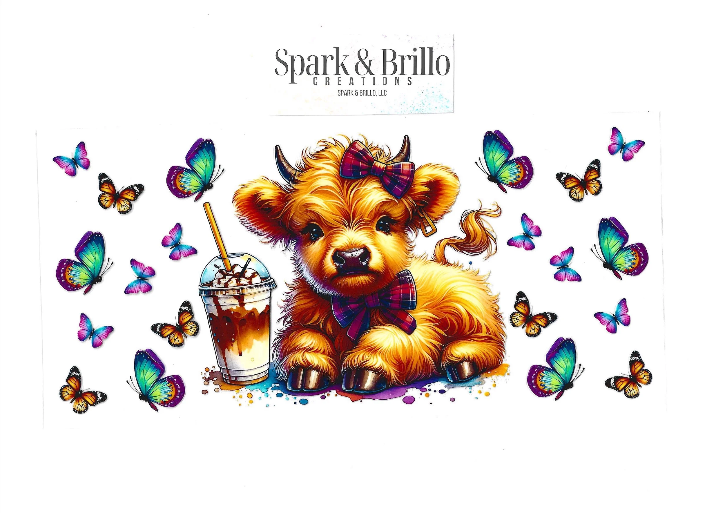 Highland Cows -  16 OZ  UV DTF Wraps