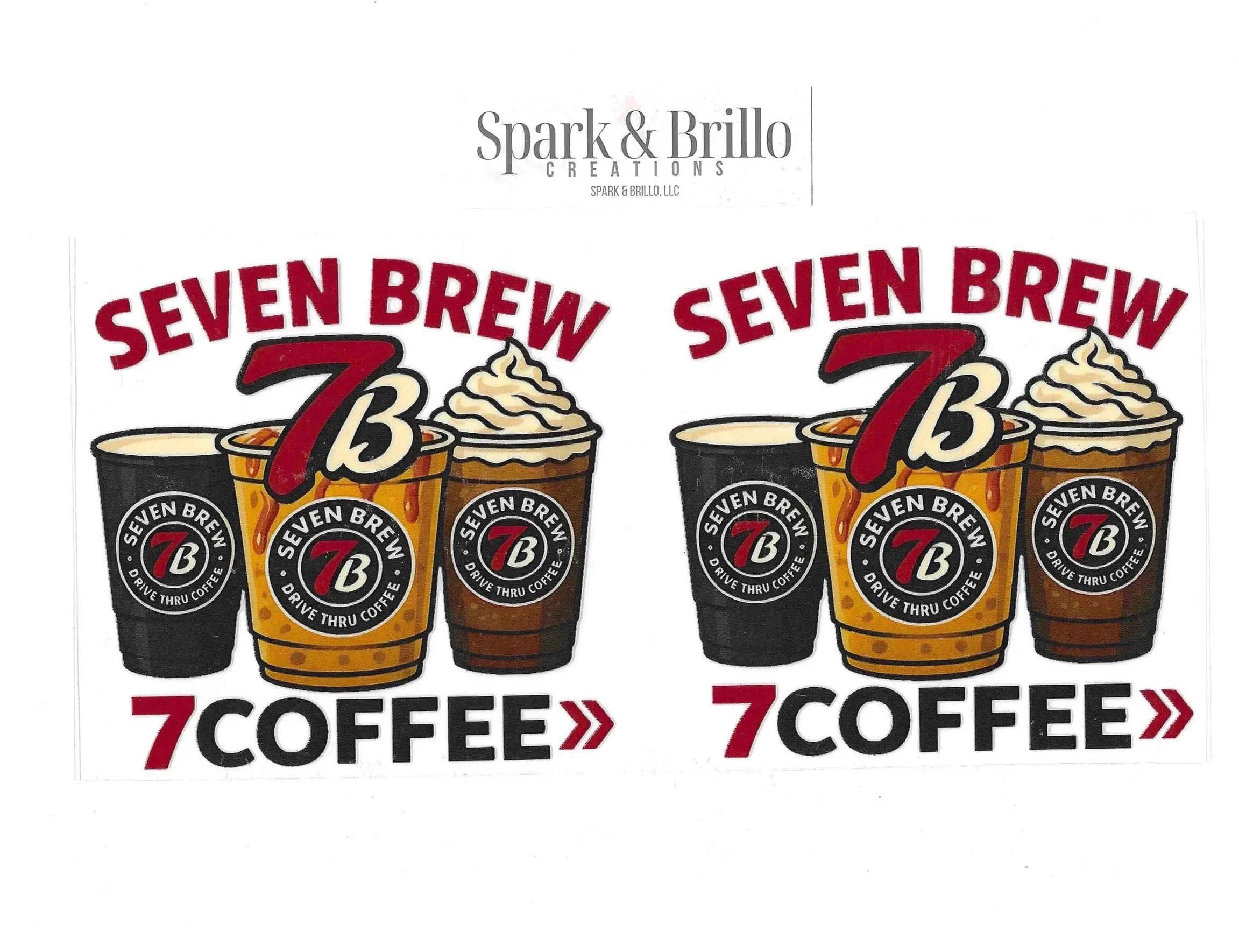 Coffee: 7B -  16 OZ  UV DTF Wraps