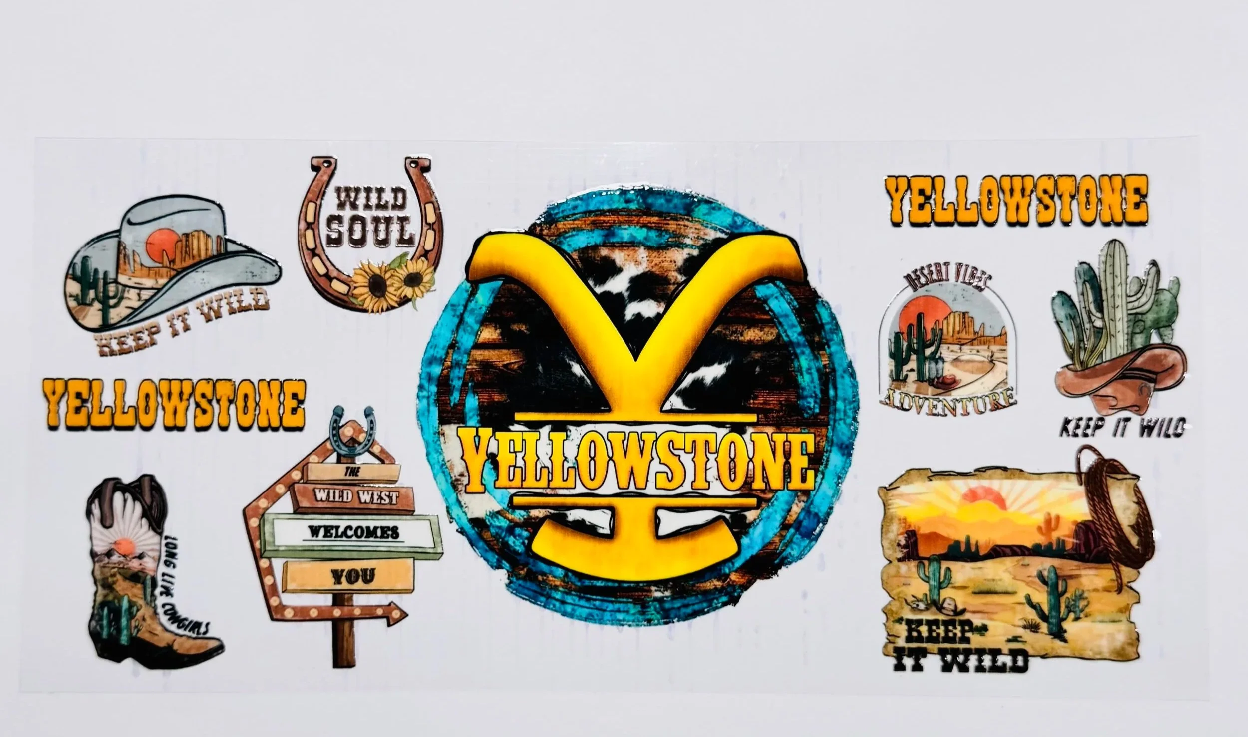 Western -  16 OZ  UV DTF Wrap