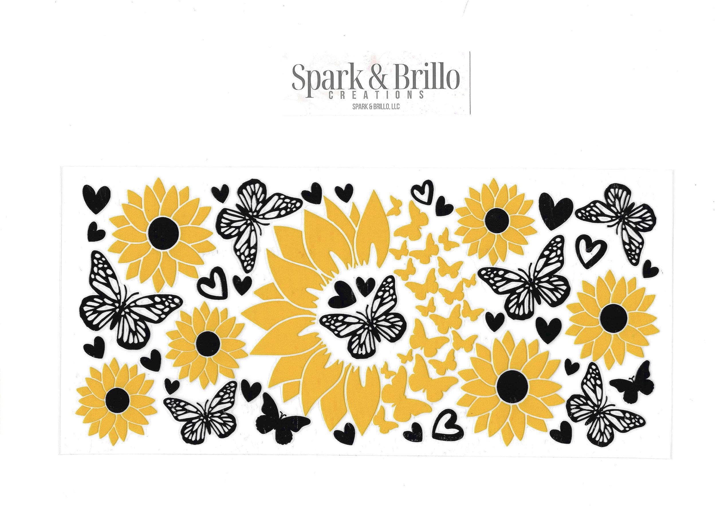 Sunflowers -  16 OZ  UV DTF Wraps
