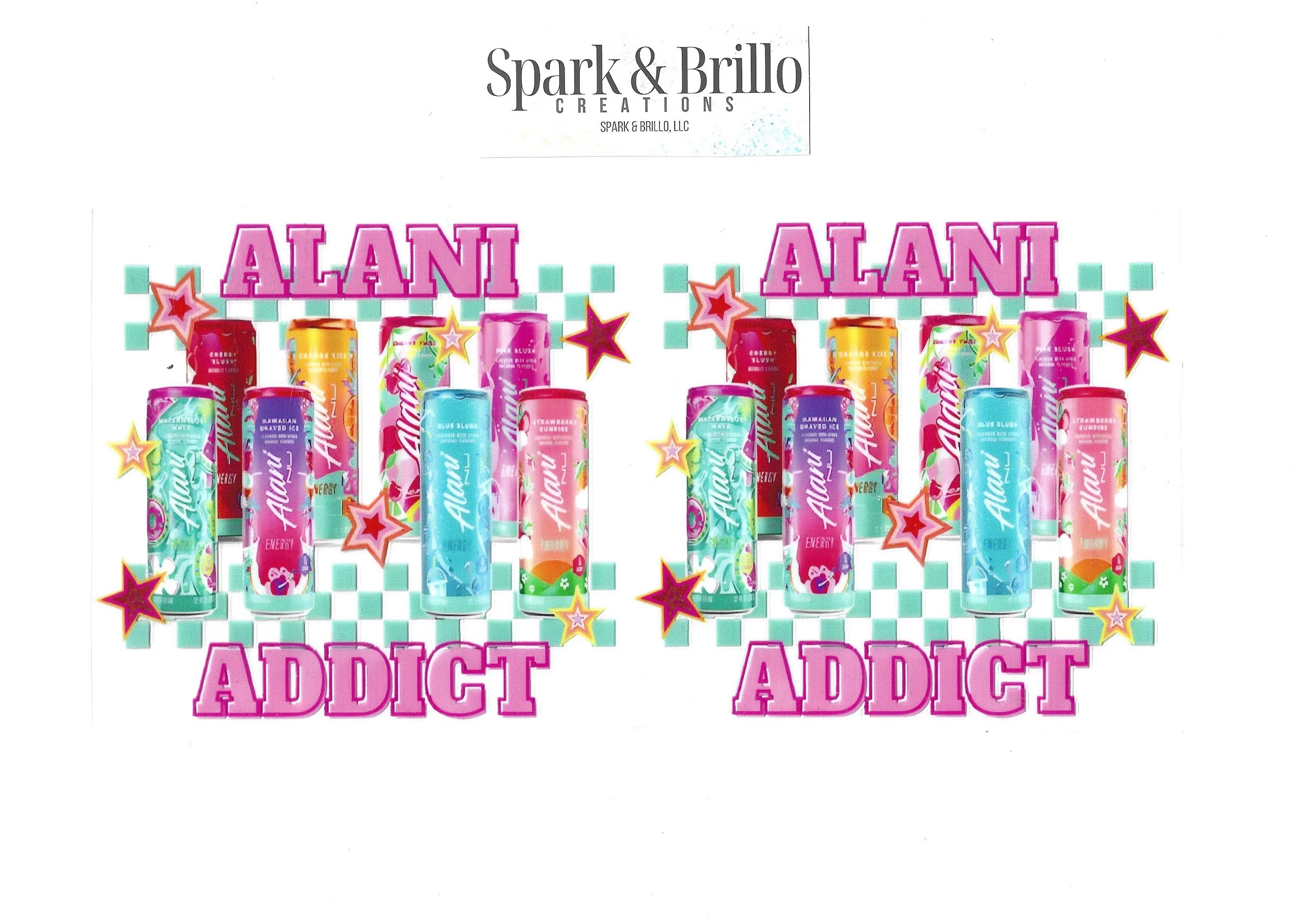 Energy Drinks Alani -  16 OZ  UV DTF Wraps