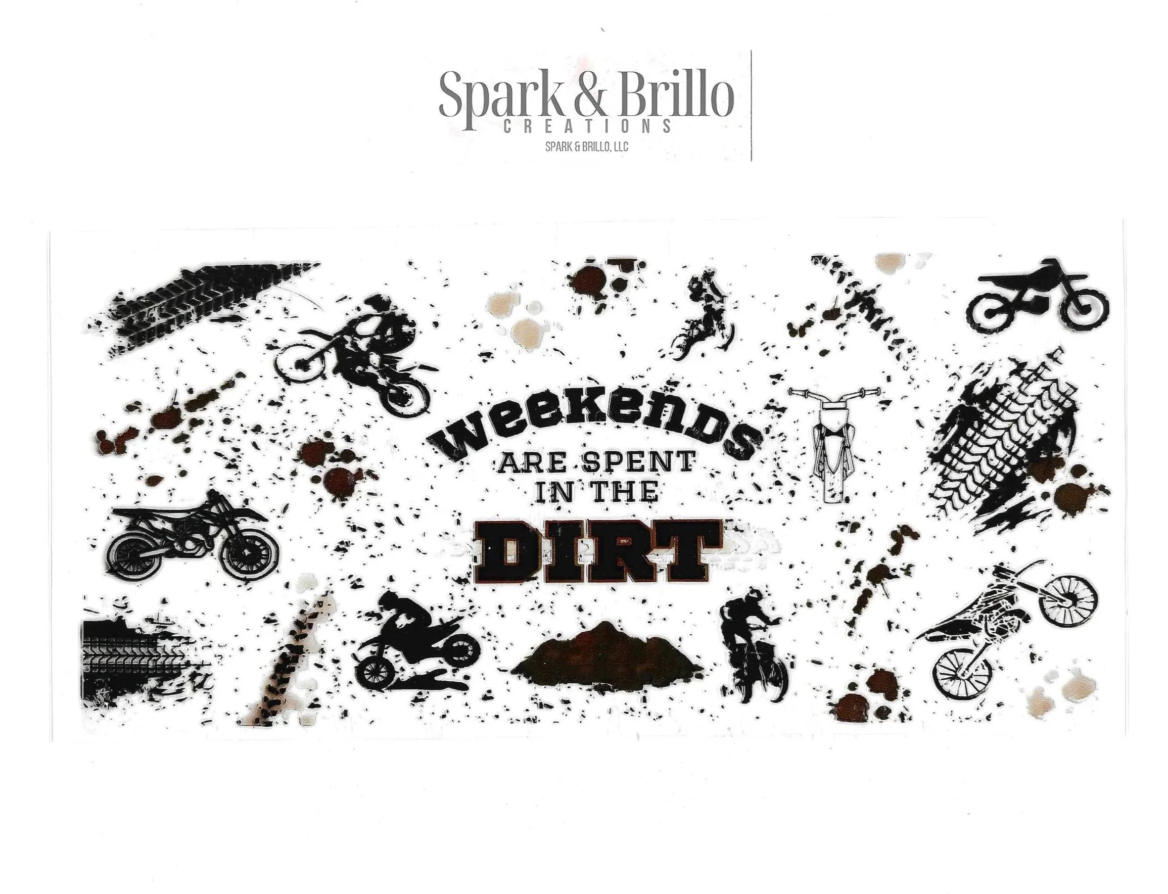 Dirt Bikes - 16 oz UV DTF Wraps