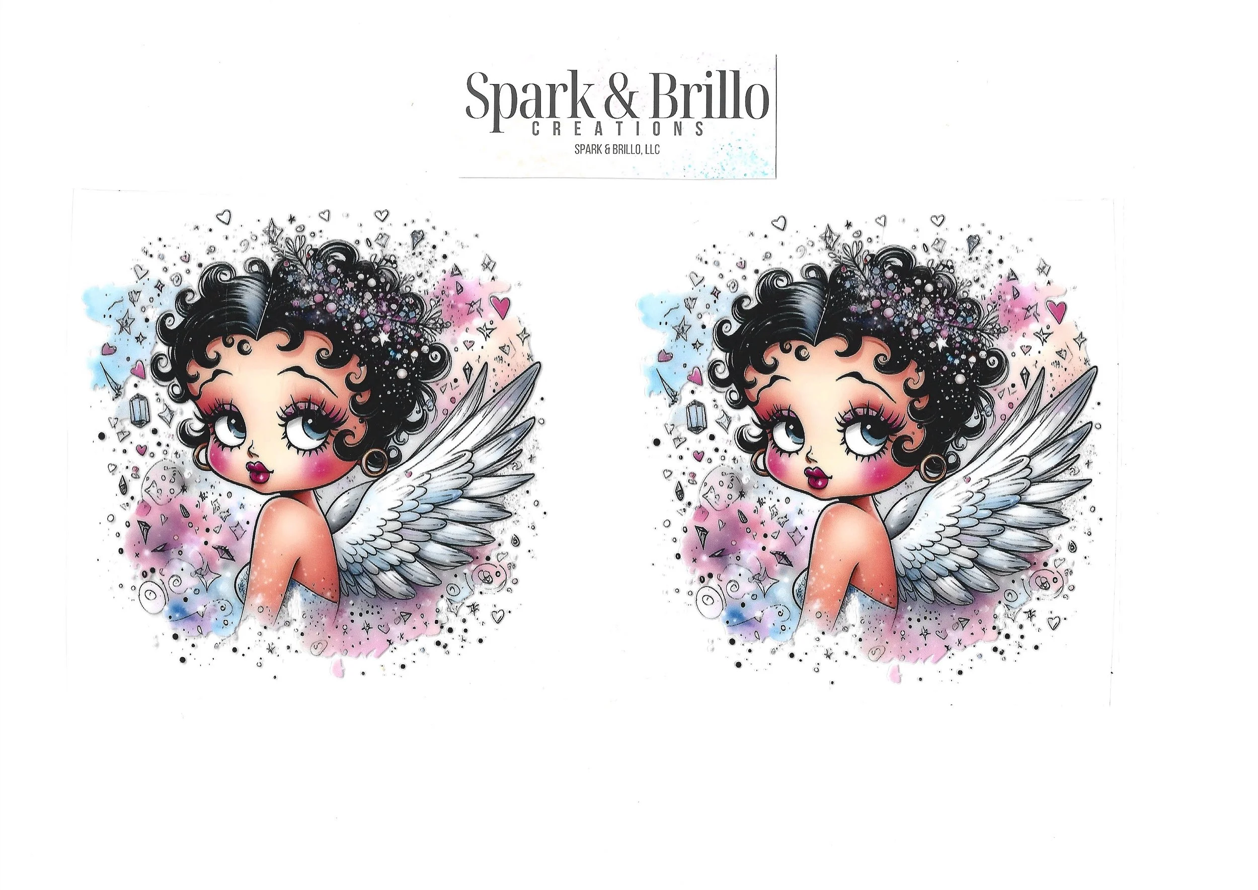 Betty Boop - 16 OZ UV DTF Wraps