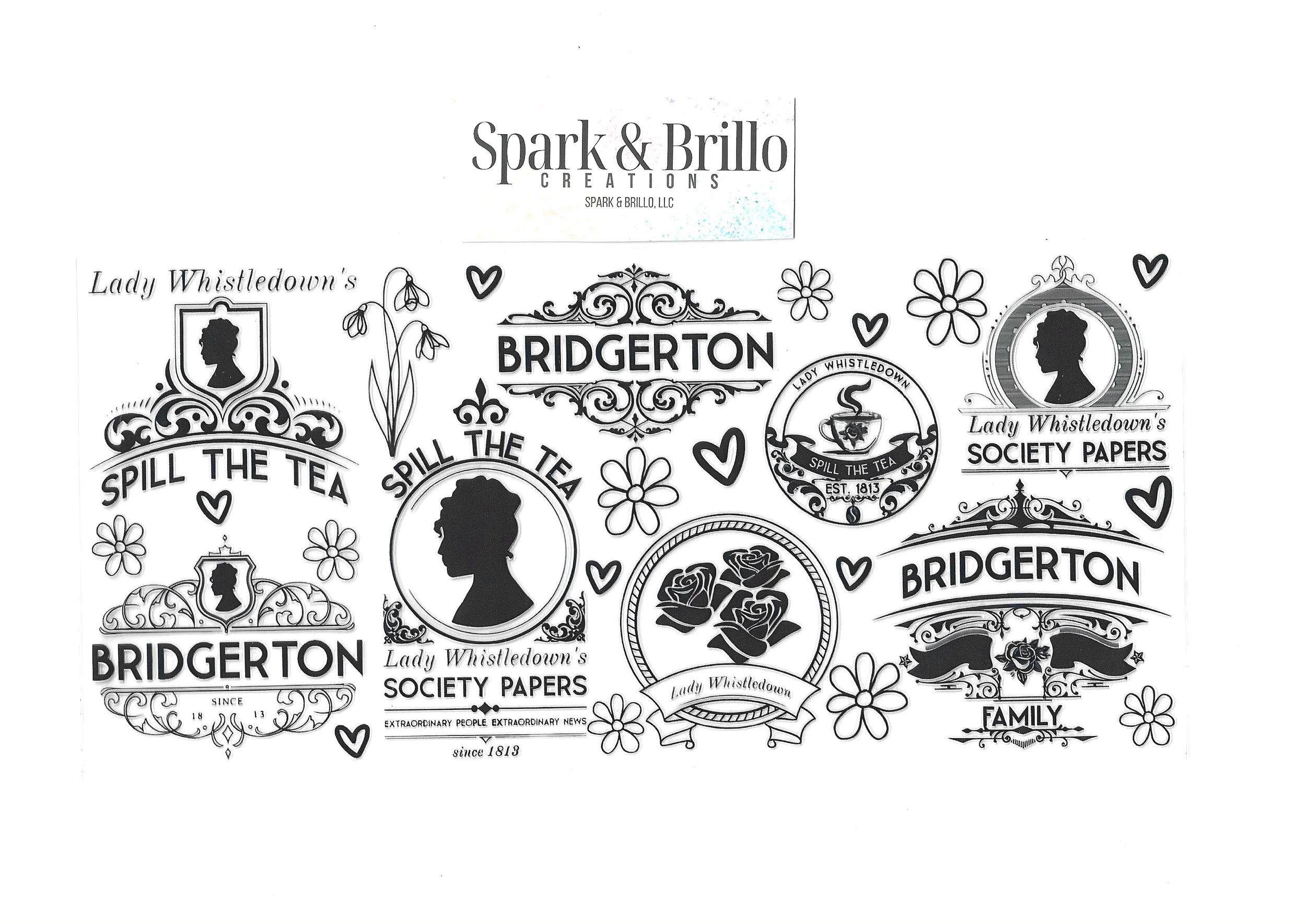 Bridgerton -  16 OZ  UV DTF Wraps